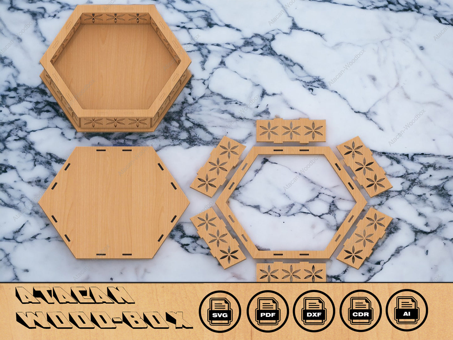 Tray SVG Files, 3mm, 4mm, 5mm, 6mm laser cut files, glowforge file 106