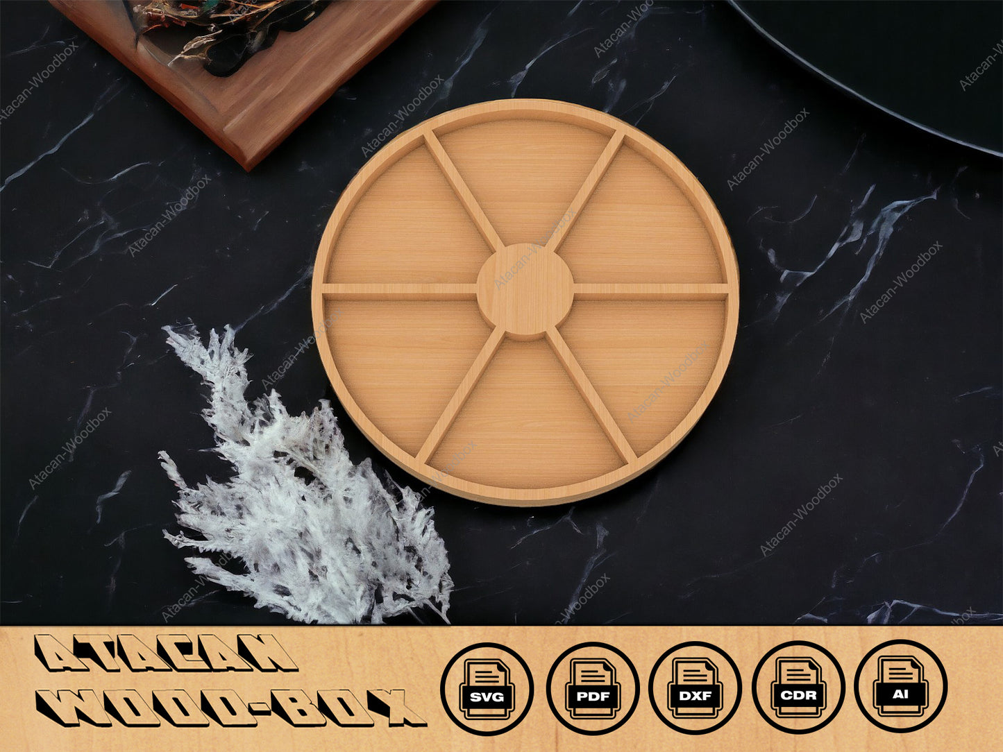 Charcuterie Boards / trays cut files / Digital SVG DXF CDR files 084