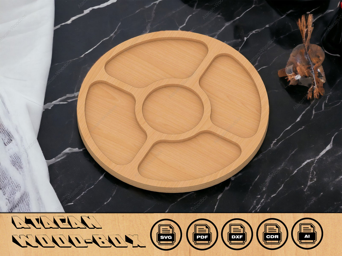 Charcuterie Boards / trays cut files / Digital SVG DXF CDR files 081
