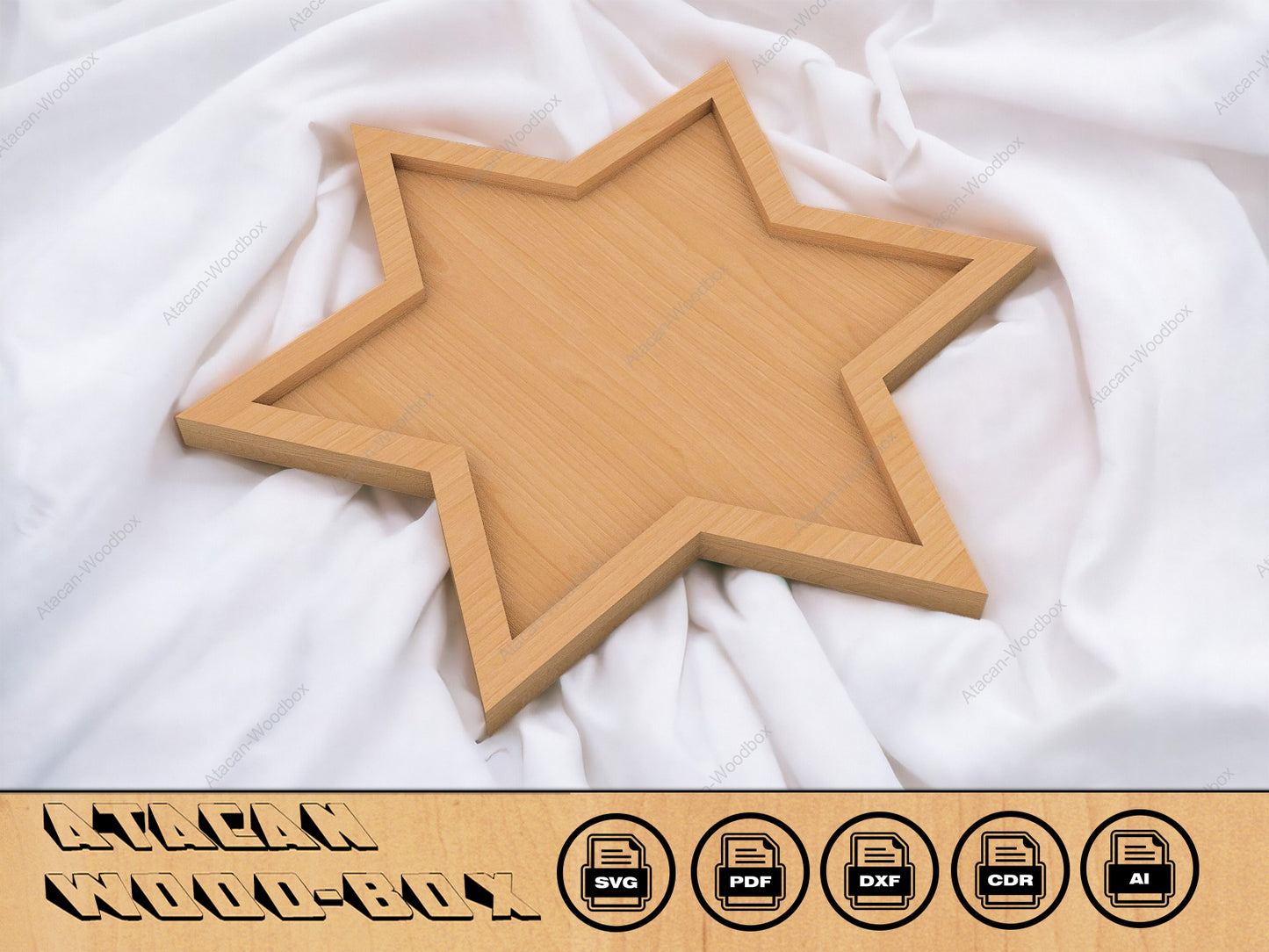 Star Charcuterie, Cheese board, Laser Ready SVG file, Cutting Templates 086