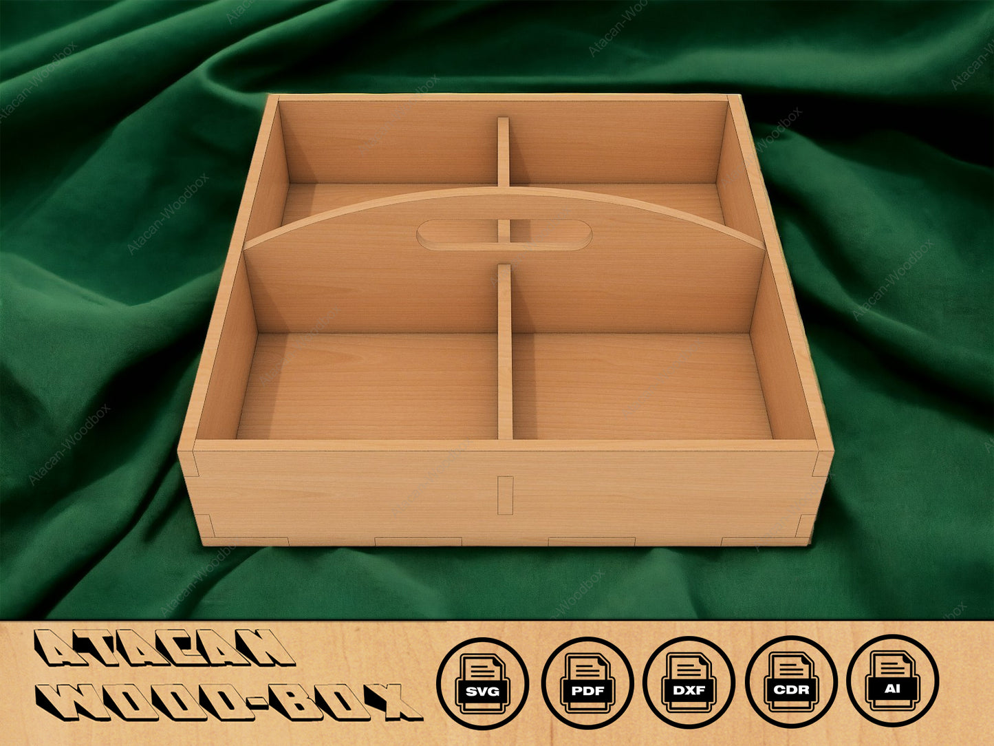 Serving Tray Svg file / Wooden Tray vector / Tray cut Plans 076