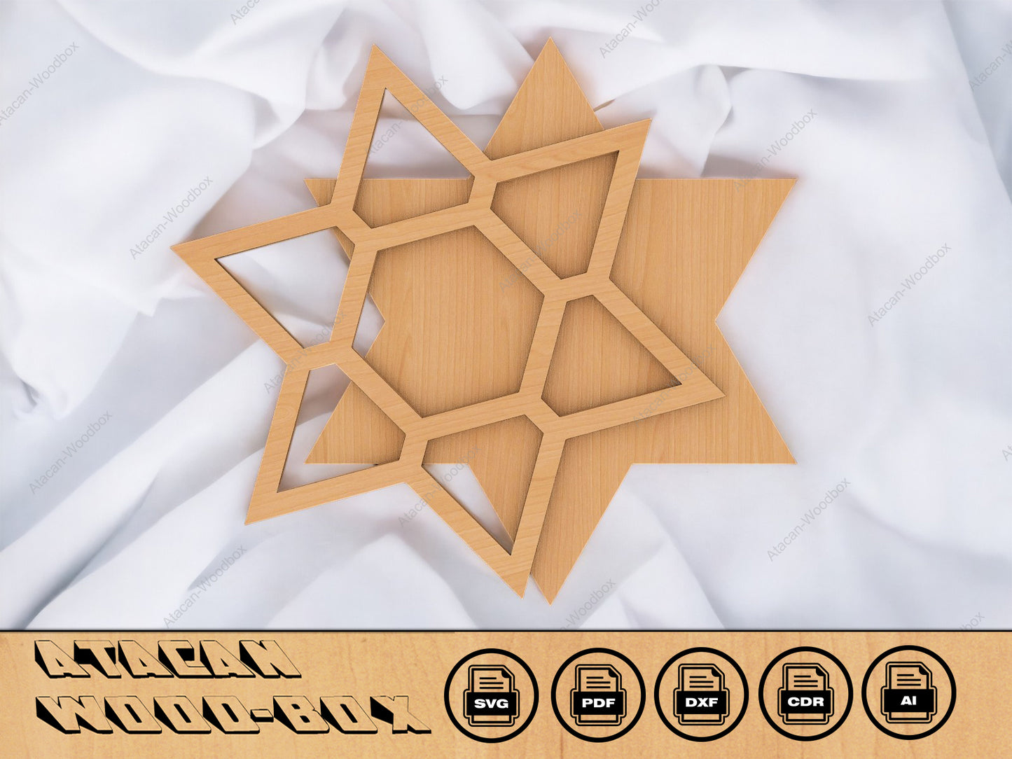 Star Charcuterie, Cheese board, Laser Ready SVG file, Cutting Templates 086