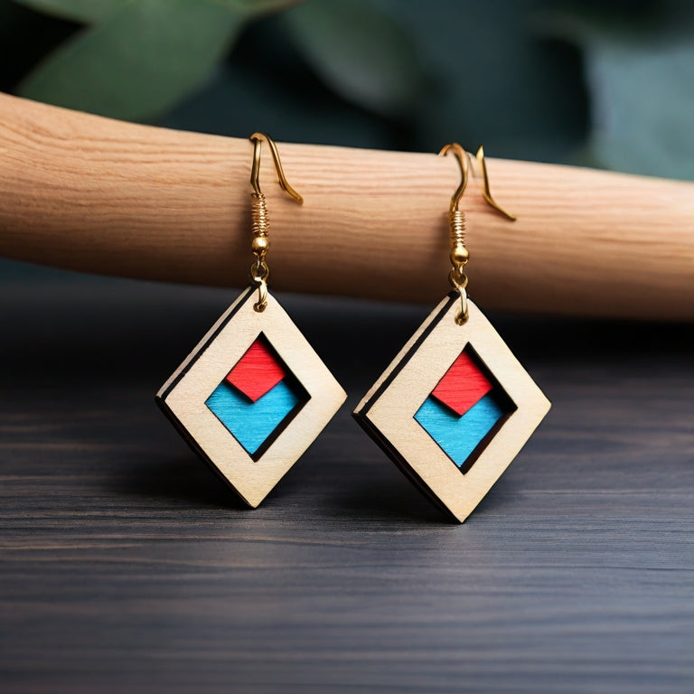 Artisanal Rainbow Earrings – Premium Laser Cutting Files for Crafters 584