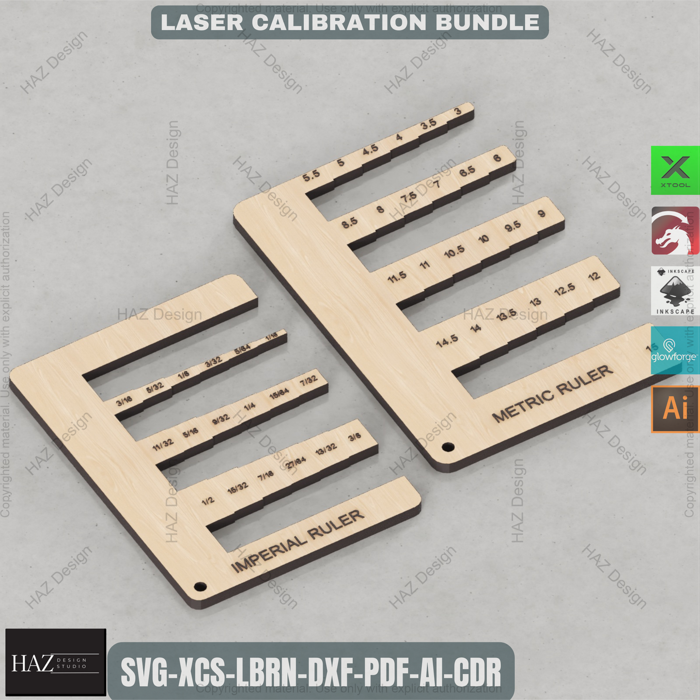 Ultimate Laser Calibration Bundle: Precision Test Tools for Cut & Engrave,Laser Calibration Toolkit: Kerf, Focus, Thickness & Ruler Test Files 445