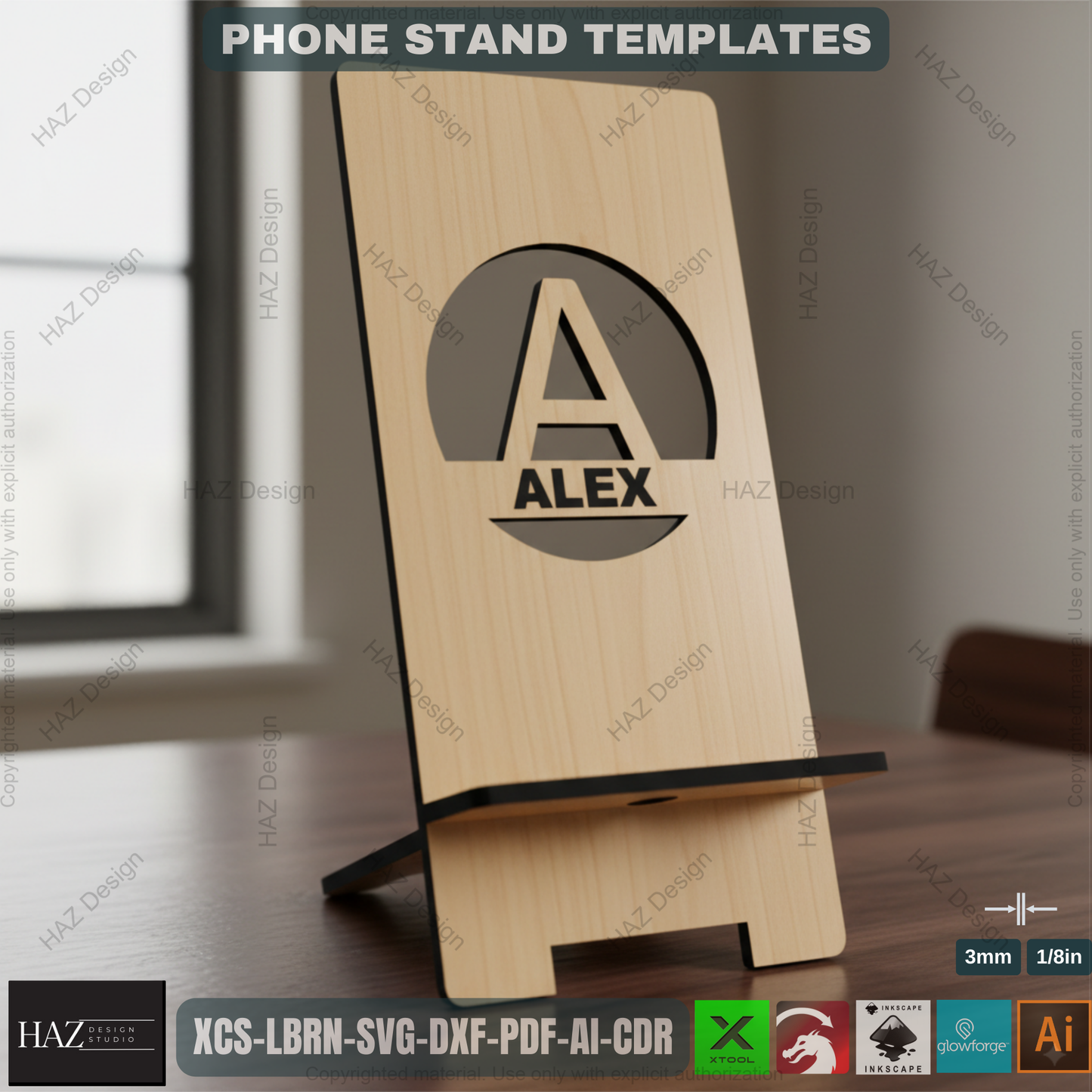 Laser Cut Alphabet Phone Stand: DIY Wood Phone Display - Personalize It,DIY Personalized Phone Stand: Laser Cut Alphabet Templates, Wood Display! 404