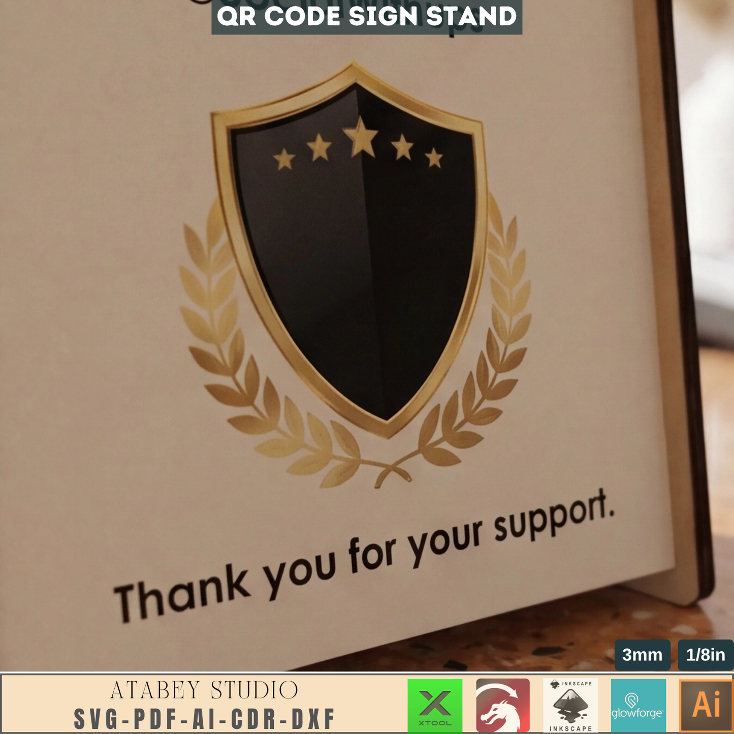 Personalized Social Media QR Code Sign for Easy Connection / Customizable Mini QRCode Sign and More 858