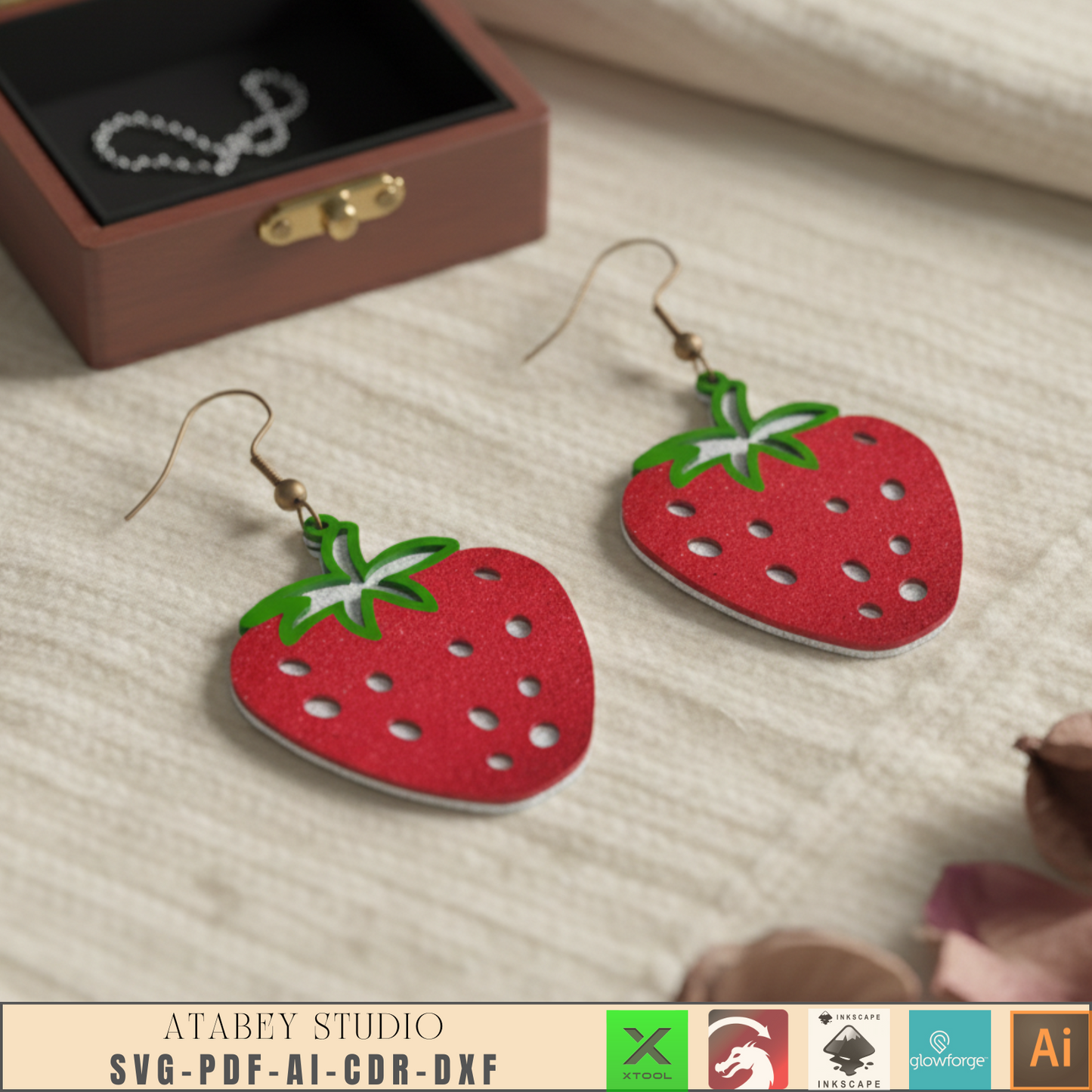 Laser Cut Earring SVG Bundle: Unique Wood Earring Designs, DIY Jewelry Kit, Digital Download for Crafting & Gifts 954