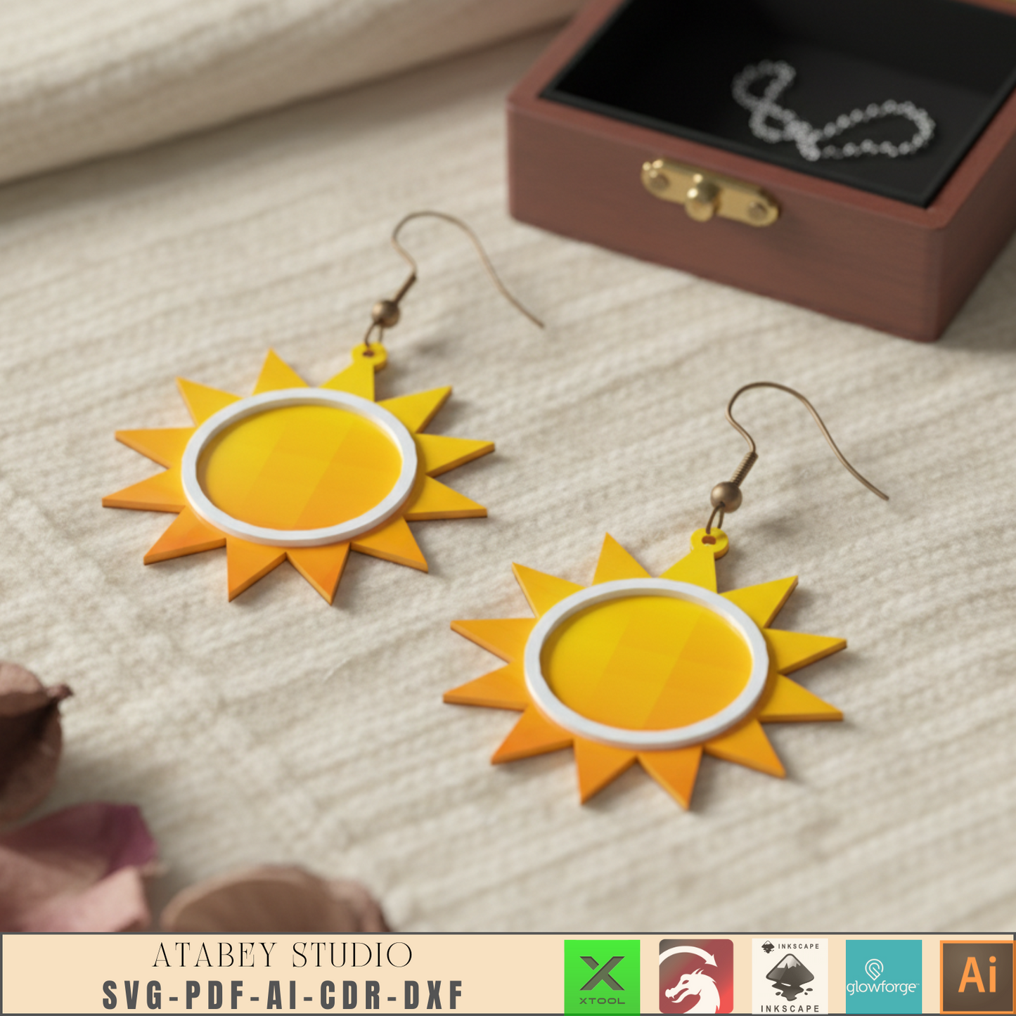 Laser Cut Earring SVG Bundle: Unique Wood Earring Designs, DIY Jewelry Kit, Digital Download for Crafting & Gifts 954