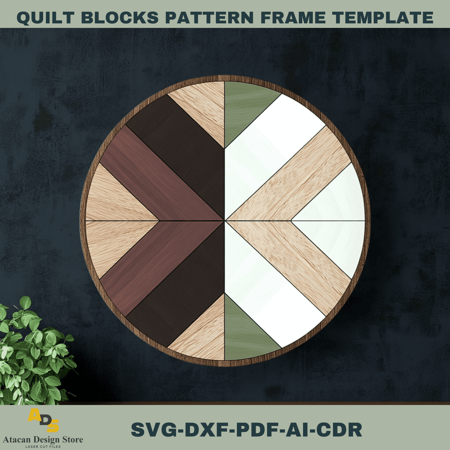 Modern Quilt Block Pattern Bundle for Laser Cutting – Unique Geometric Designs for Wood & Acrylic Crafts 750