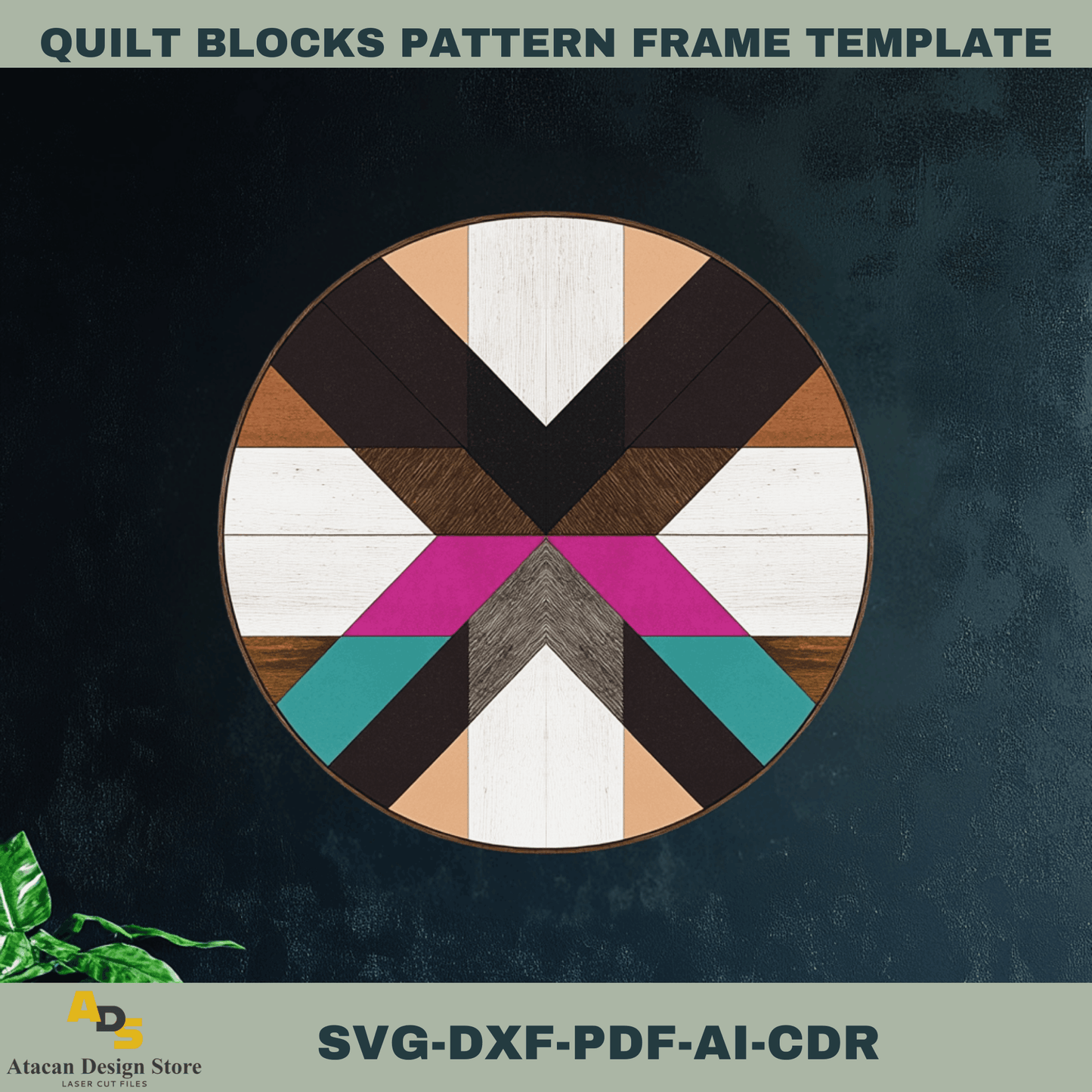 Modern Quilt Block Pattern Bundle for Laser Cutting – Unique Geometric Designs for Wood & Acrylic Crafts 750