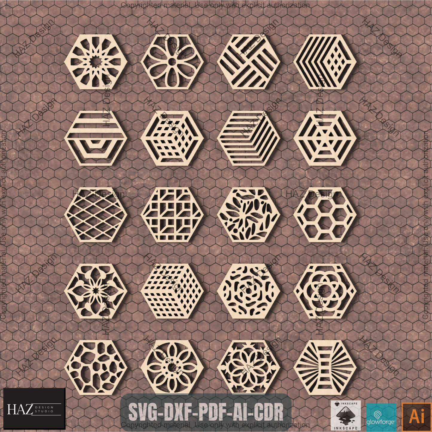 Ultimate 120 Geometric Patterns Collection for Laser Cutting Projects, Symmetrical Design Templates Craft Bundle 460