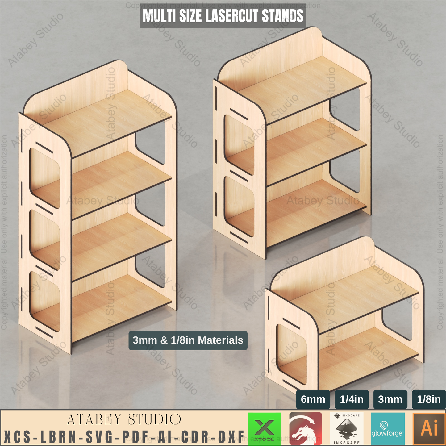 Laser Cut Tiered Display Stands | Multi-Size for Craft Fairs & Retail 936