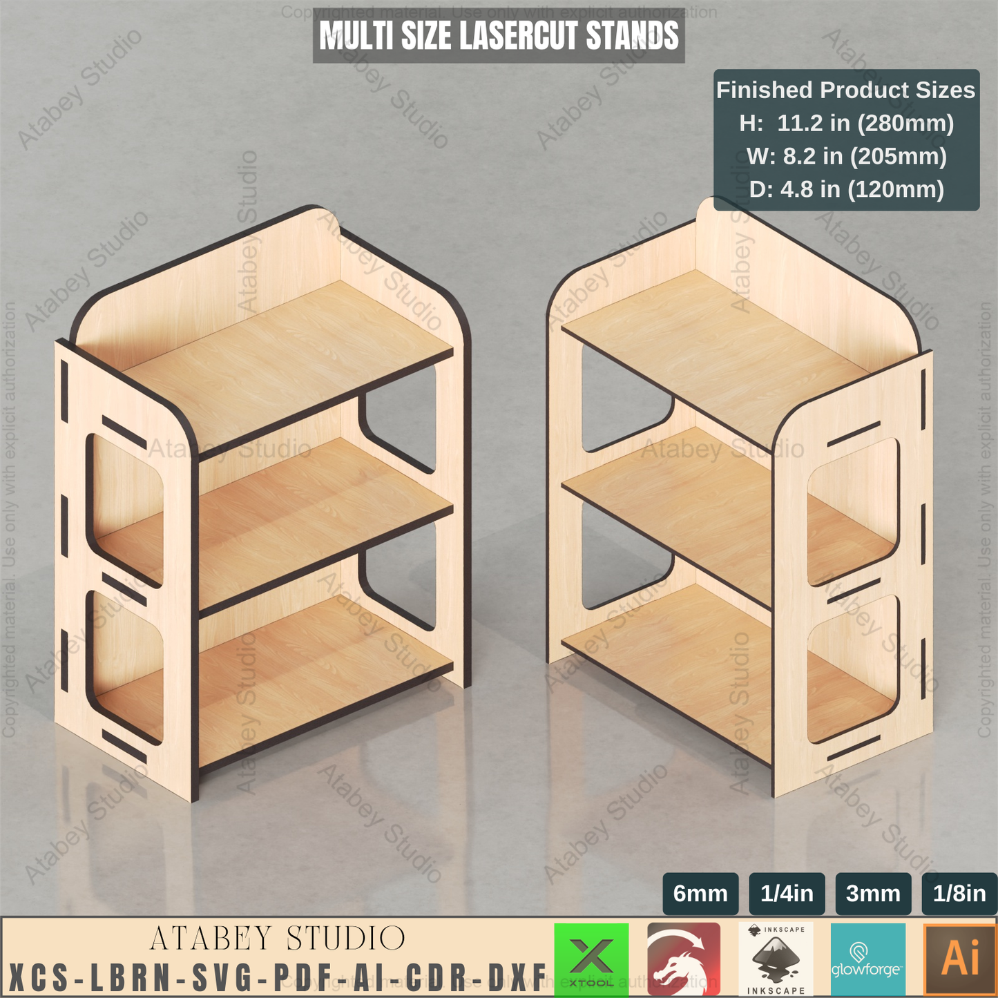 Laser Cut Tiered Display Stands | Multi-Size for Craft Fairs & Retail 936