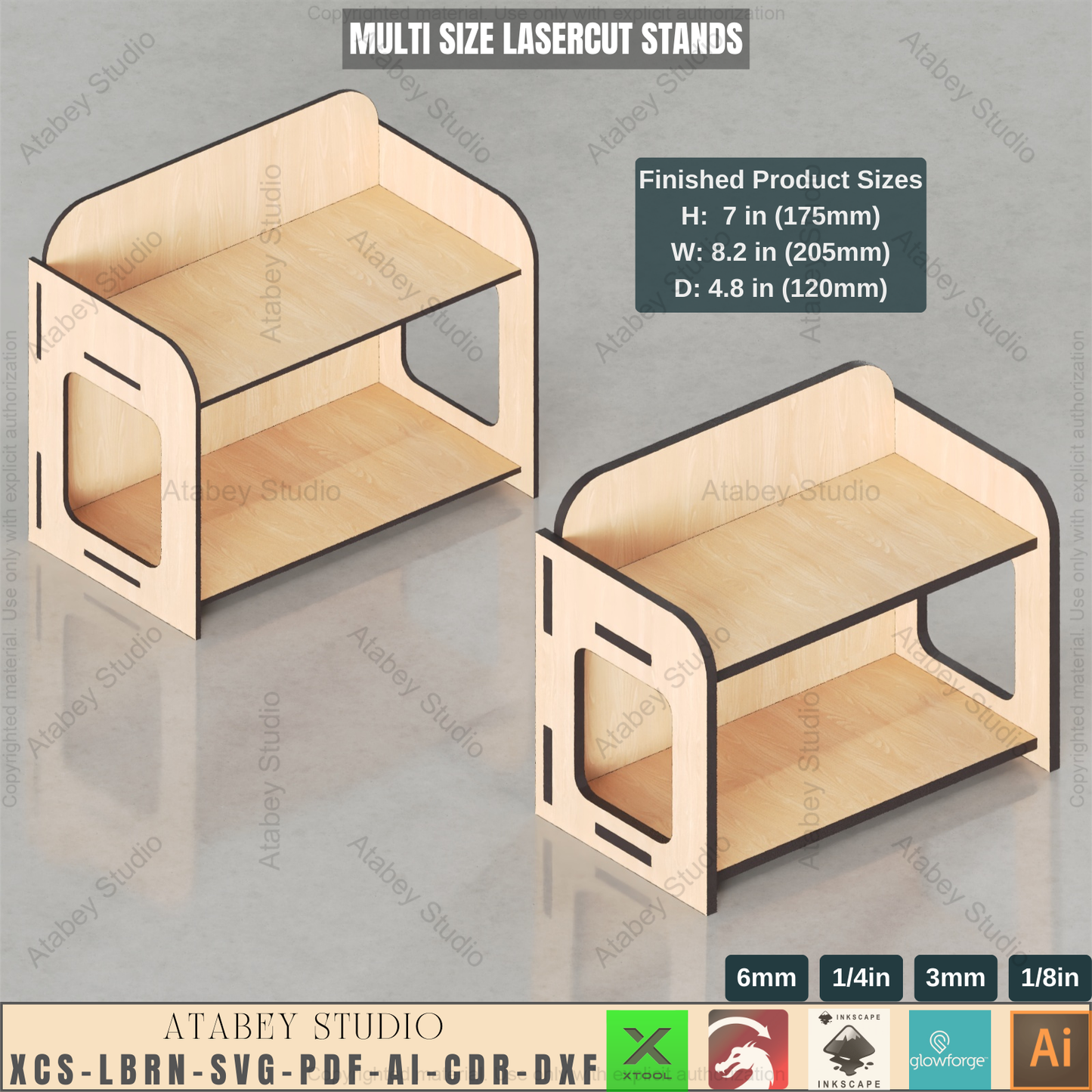 Laser Cut Tiered Display Stands | Multi-Size for Craft Fairs & Retail 936