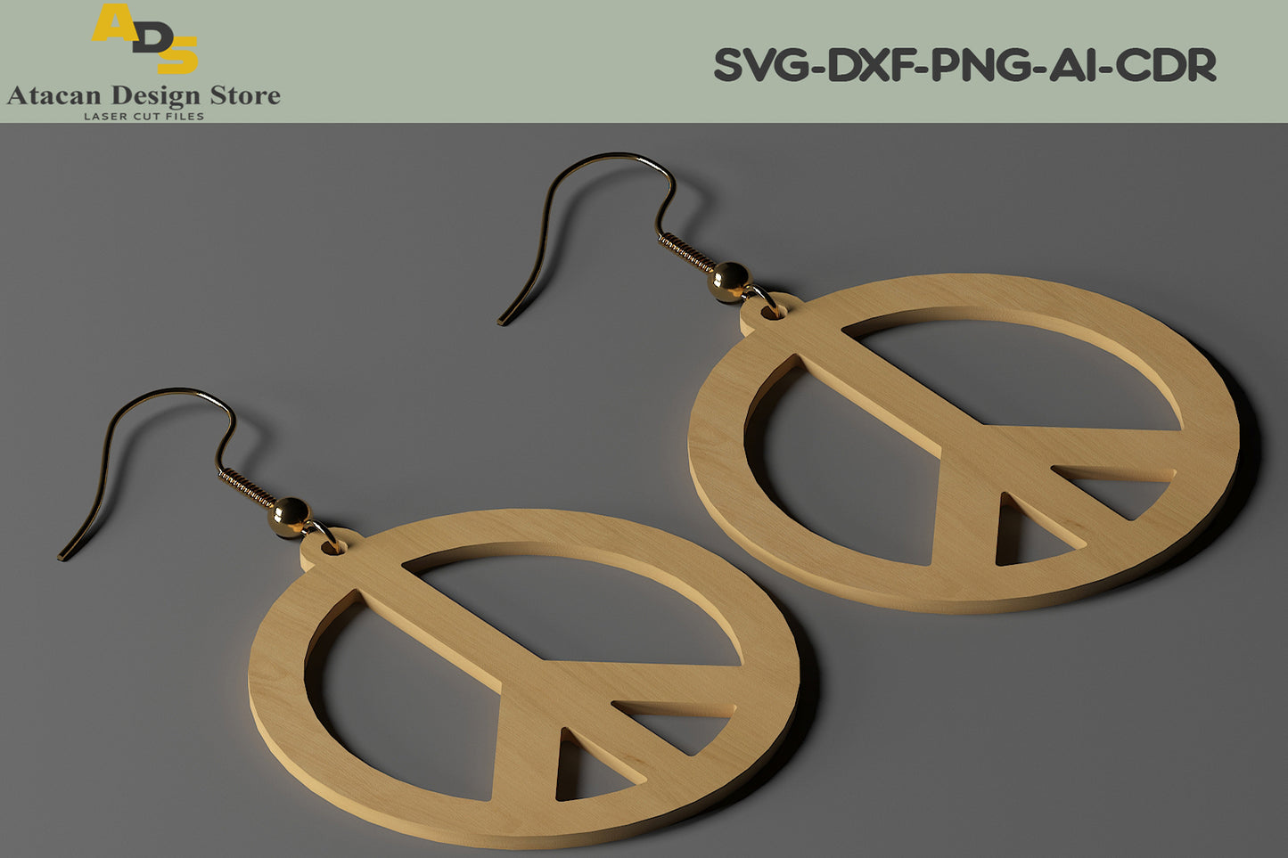 Earring Jewelry Set Glowforge Cricut Pendants laser cut | SVG, DXF, CDR ADS216