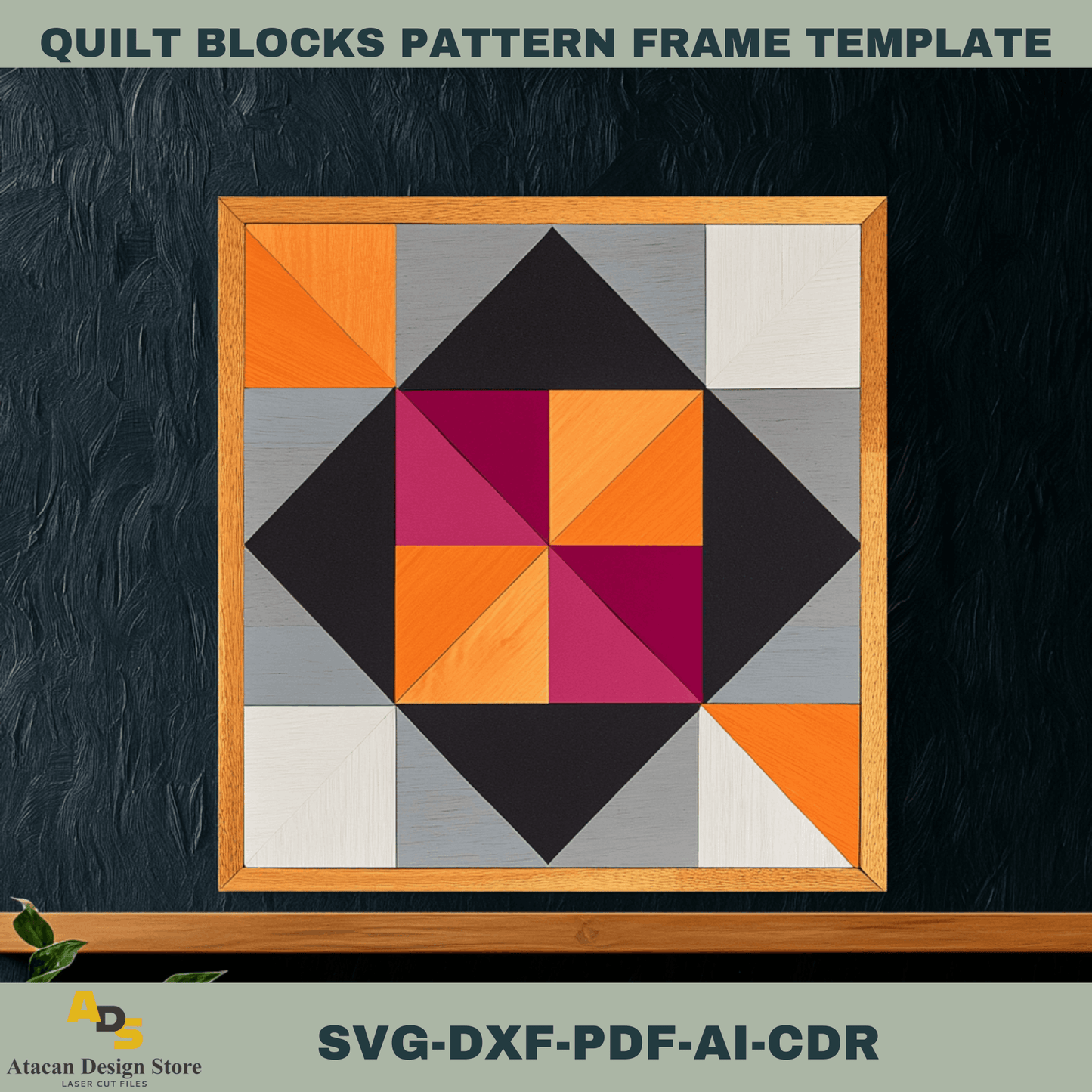 Barn Quilt Block Patterns Bundle for Laser Cutting – Perfect for Rustic & Modern Decor Projects 751