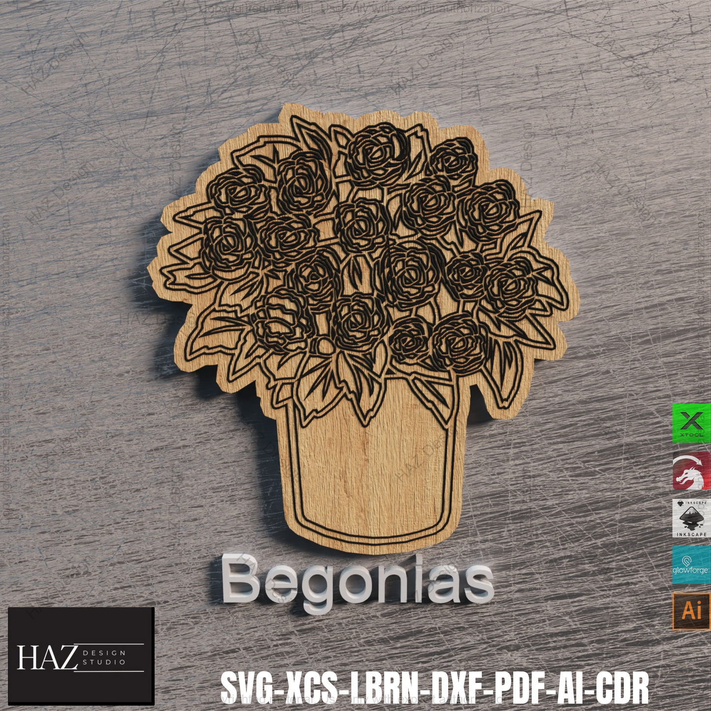 Handcrafted Wooden Flower Magnets for Laser Cutting Projects,Unique Wooden Wildflower Magnets for Home Décor 409