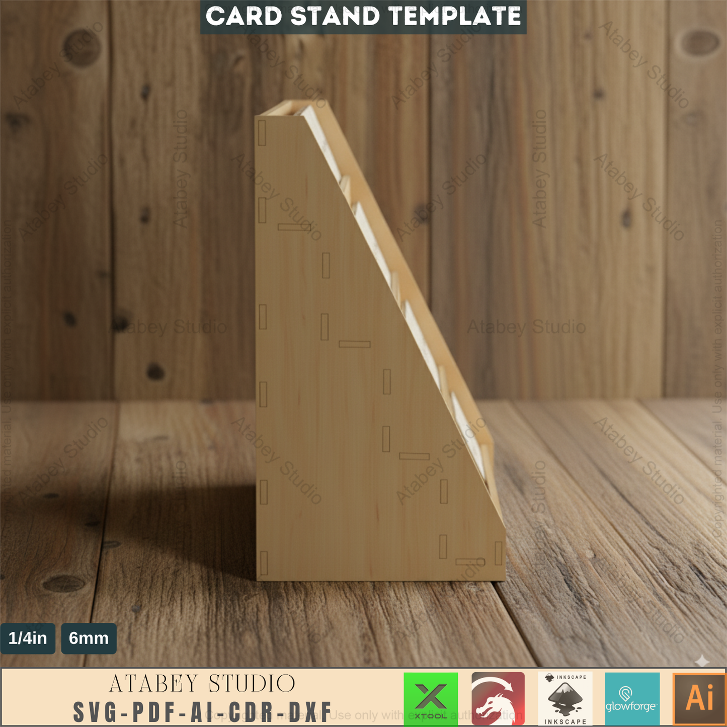 Wooden Craft Fair Point of sale Carded Earrings Display Stand / laser cut SVG, DXF, Ai 469