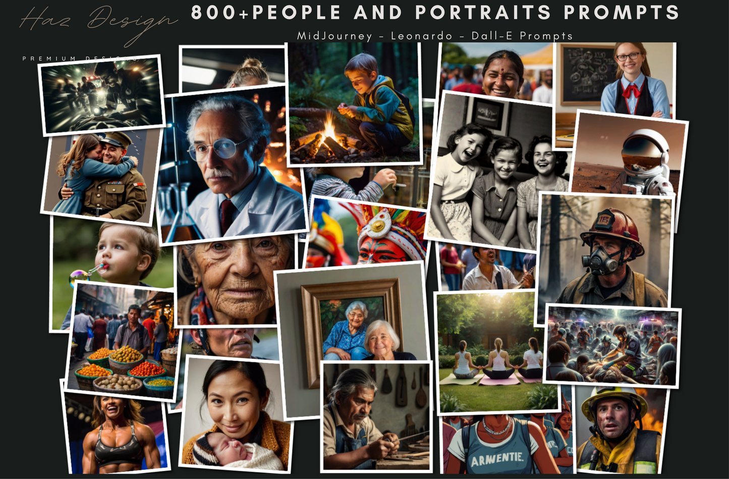 800+ Unique MidJourney Prompts for People & Portraits - Master HQ Art 246