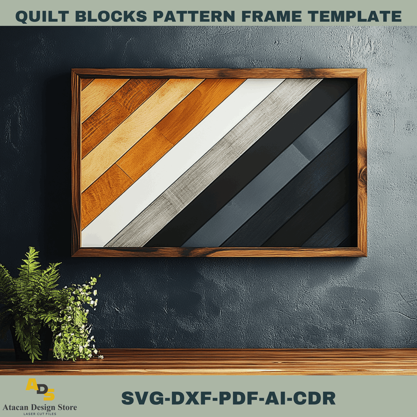 Rustic Quilt Blocks Design Templates for DIY Laser Cutting – Perfect for Wall Art 752