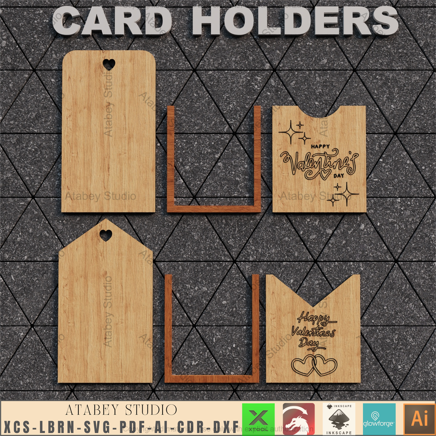 Laser Cut Gift Card Holder - SVG Template, Custom Wooden Design,Custom Wooden Gift Card Holder - Laser Cut Template, All Occasions 929
