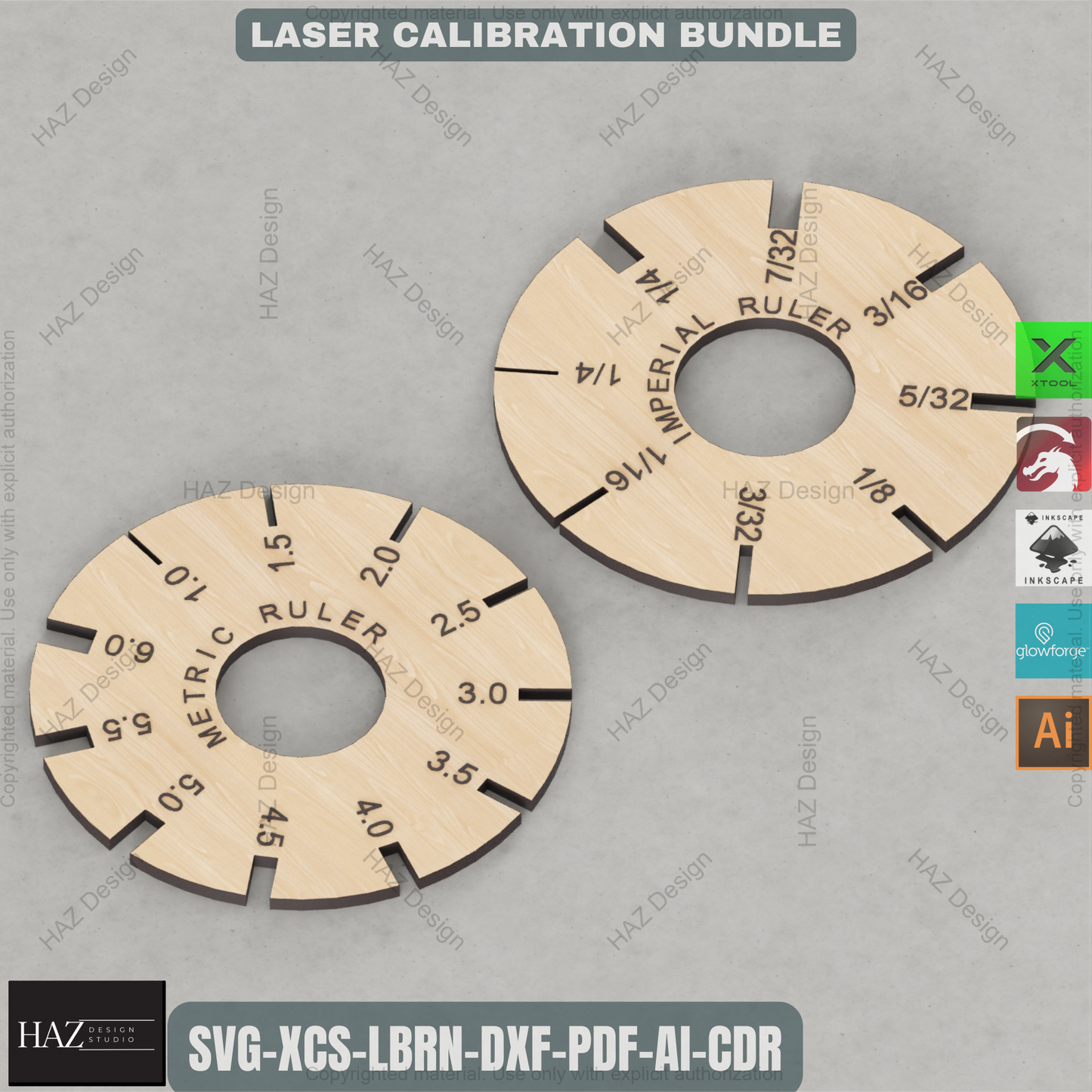 Ultimate Laser Calibration Bundle: Precision Test Tools for Cut & Engrave,Laser Calibration Toolkit: Kerf, Focus, Thickness & Ruler Test Files 445