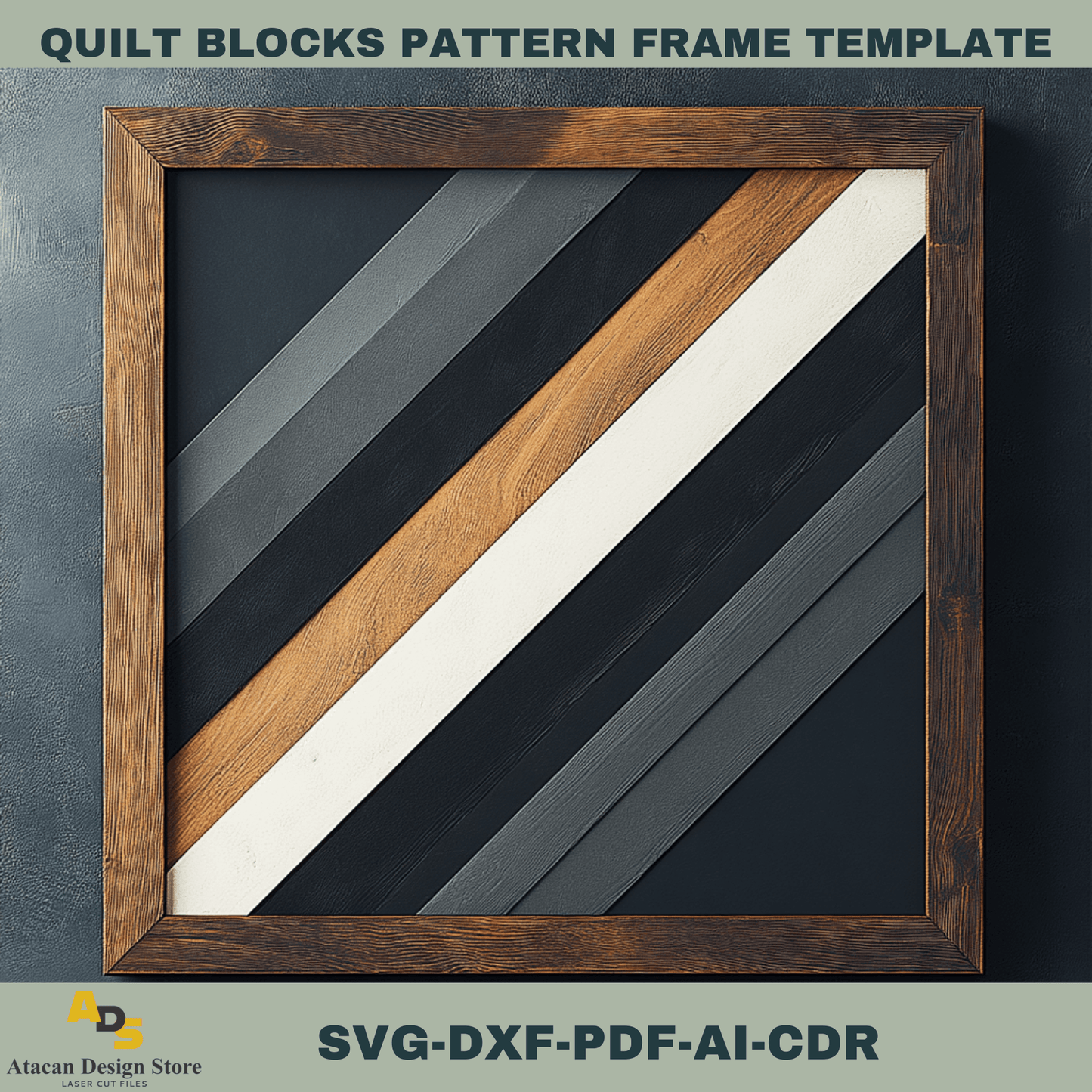 Rustic Quilt Blocks Design Templates for DIY Laser Cutting – Perfect for Wall Art 752