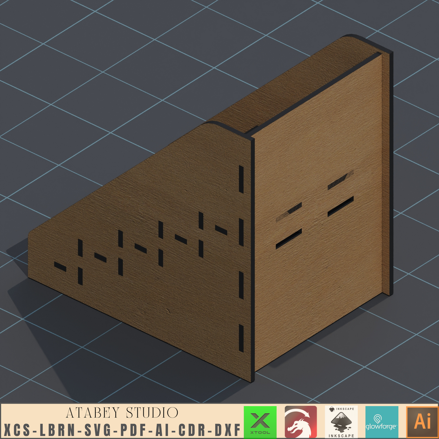 Elevate Your Networking: Laser Cut Wood Business Card Display - Sleek Organizer & SVG File 563