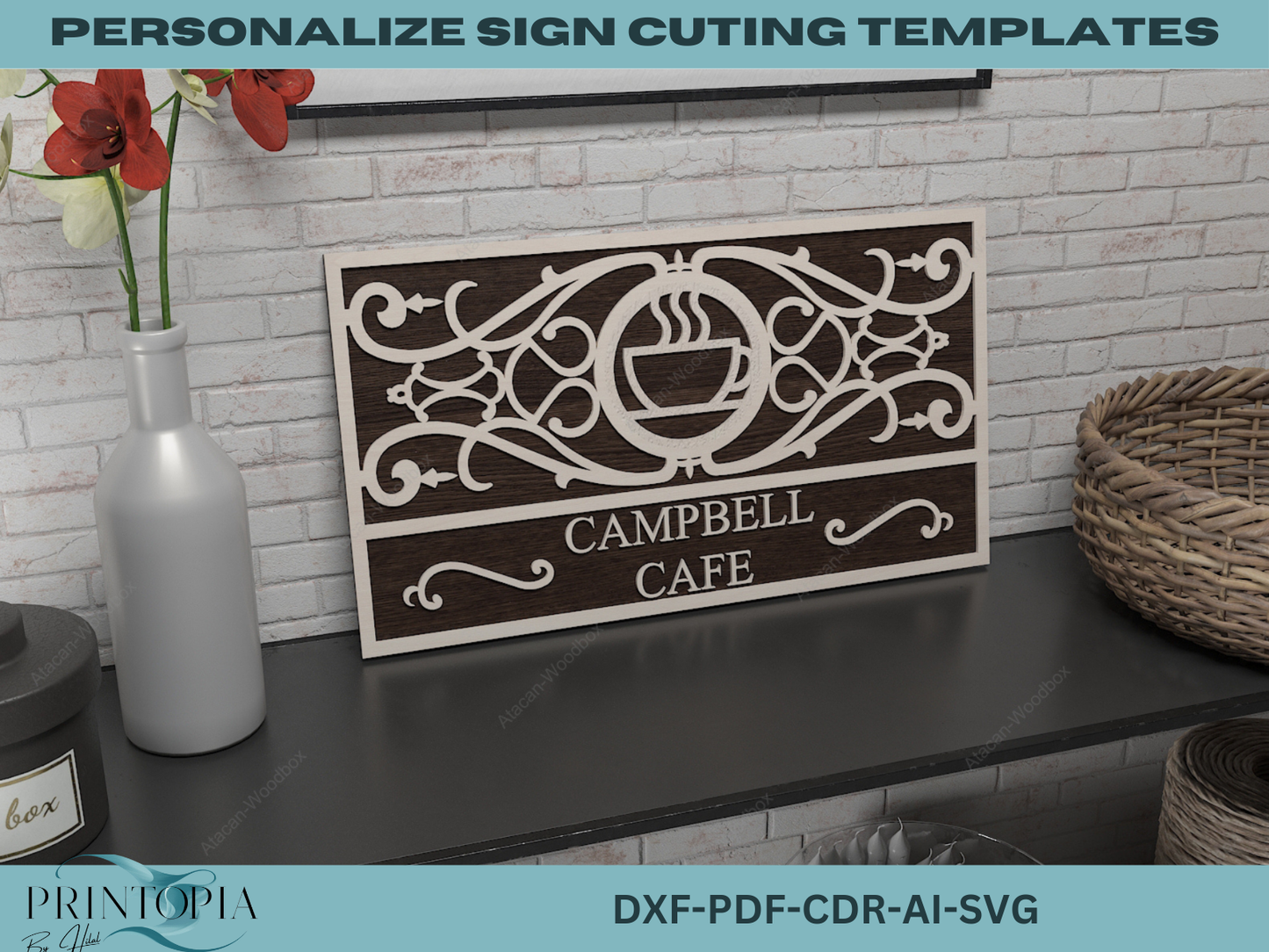 Customizable Sign Cutting Templates – Perfect for Cricut, Silhouette, Laser Cutters & More 128