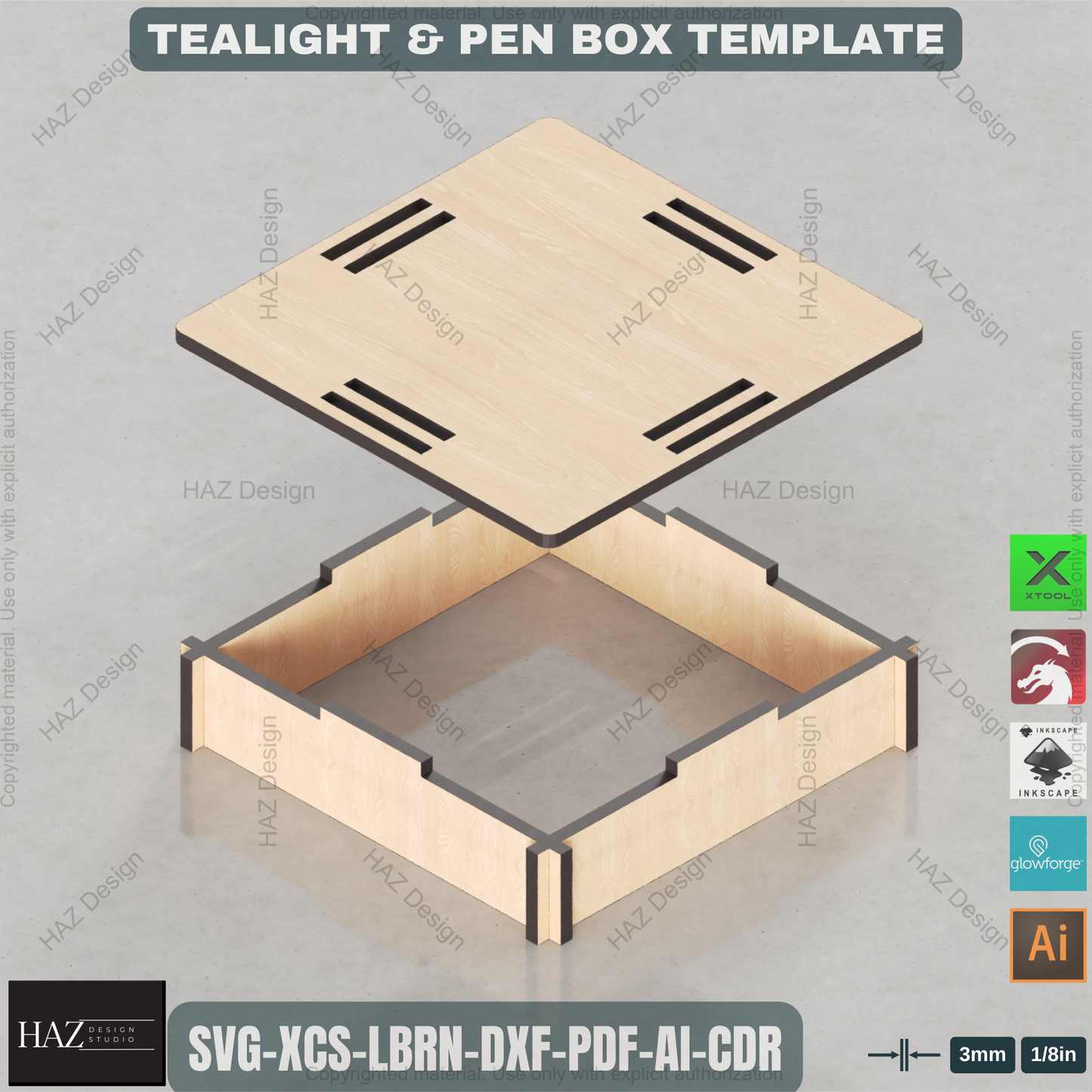 Laser Cut British Telephone Box | Tealight & Pen Holder Design | Iconic Desk Organizer File 449