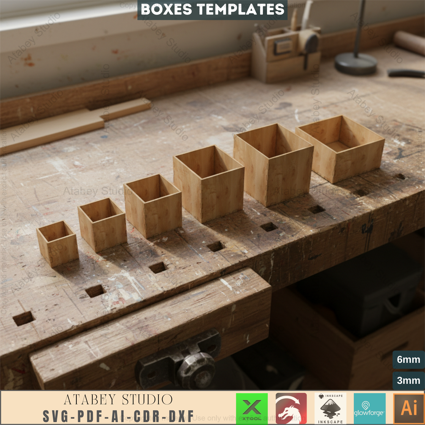 Laser Cut Wooden Box Designs - Easy DIY Craft Projects for All Occasions-Versatile Wooden Box Plans 655