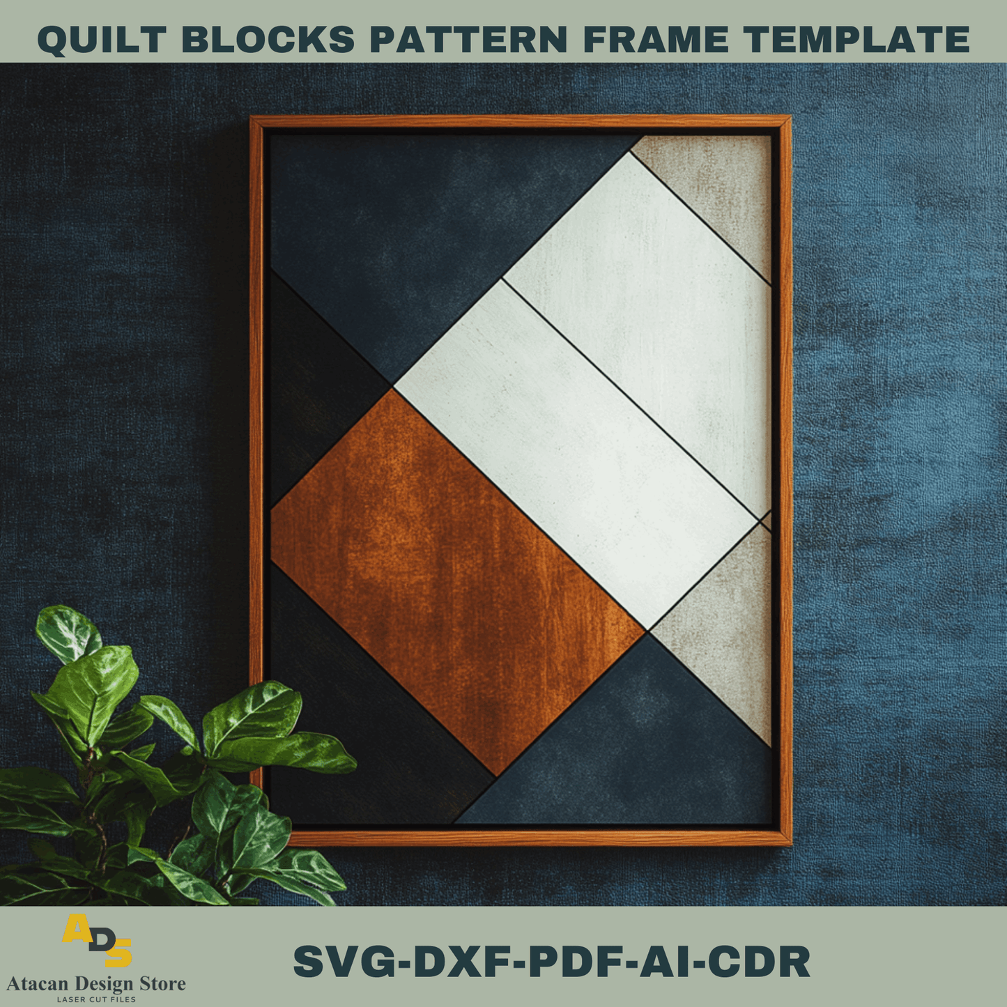 Digital Quilt Block SVG Templates for Barn Wood Art – Perfect for Laser Cutting 754
