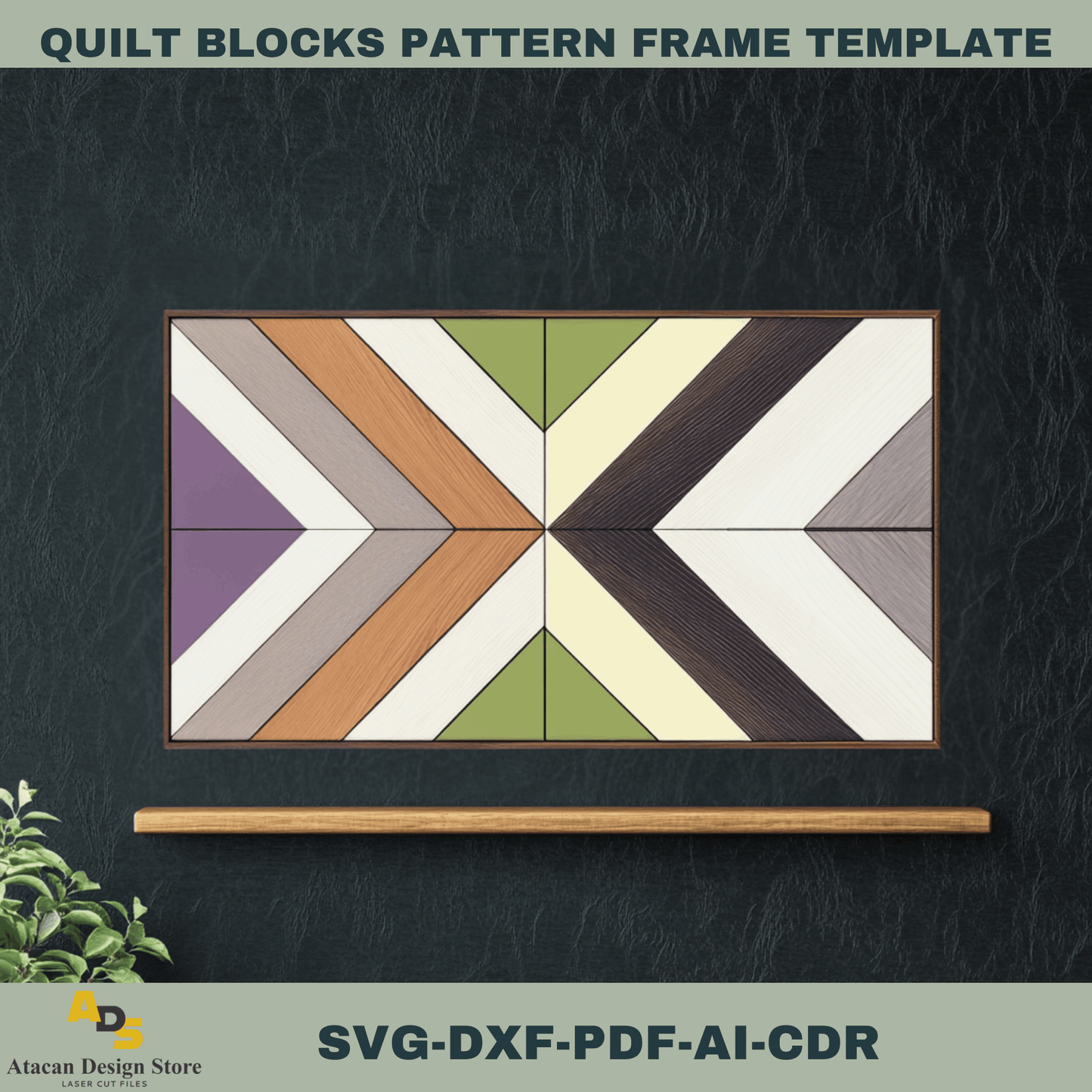 Digital Quilt Block SVG Templates for Barn Wood Art – Perfect for Laser Cutting 754