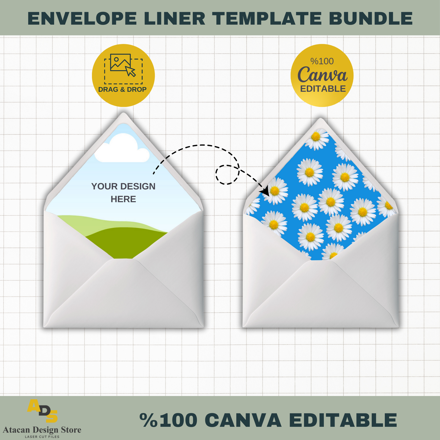 Customizable Envelope Liner Templates: 18 Designs for Any Occasion 739