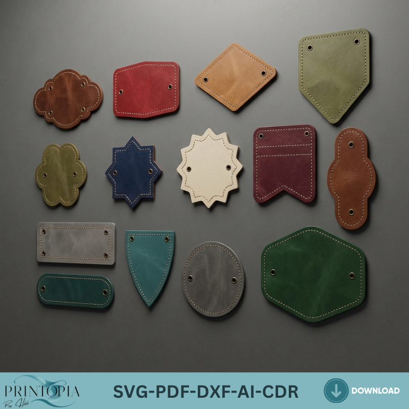 Leather Labels / Laser cut Shapes / Leather Signs / Genuine Leather Logo
