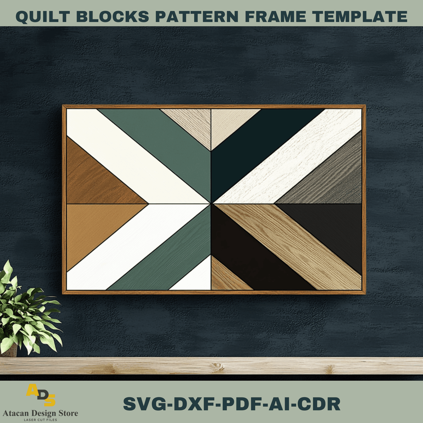 Quilt Block Pattern Templates for Laser Cutters – Create Rustic Wall Decor Easily 755