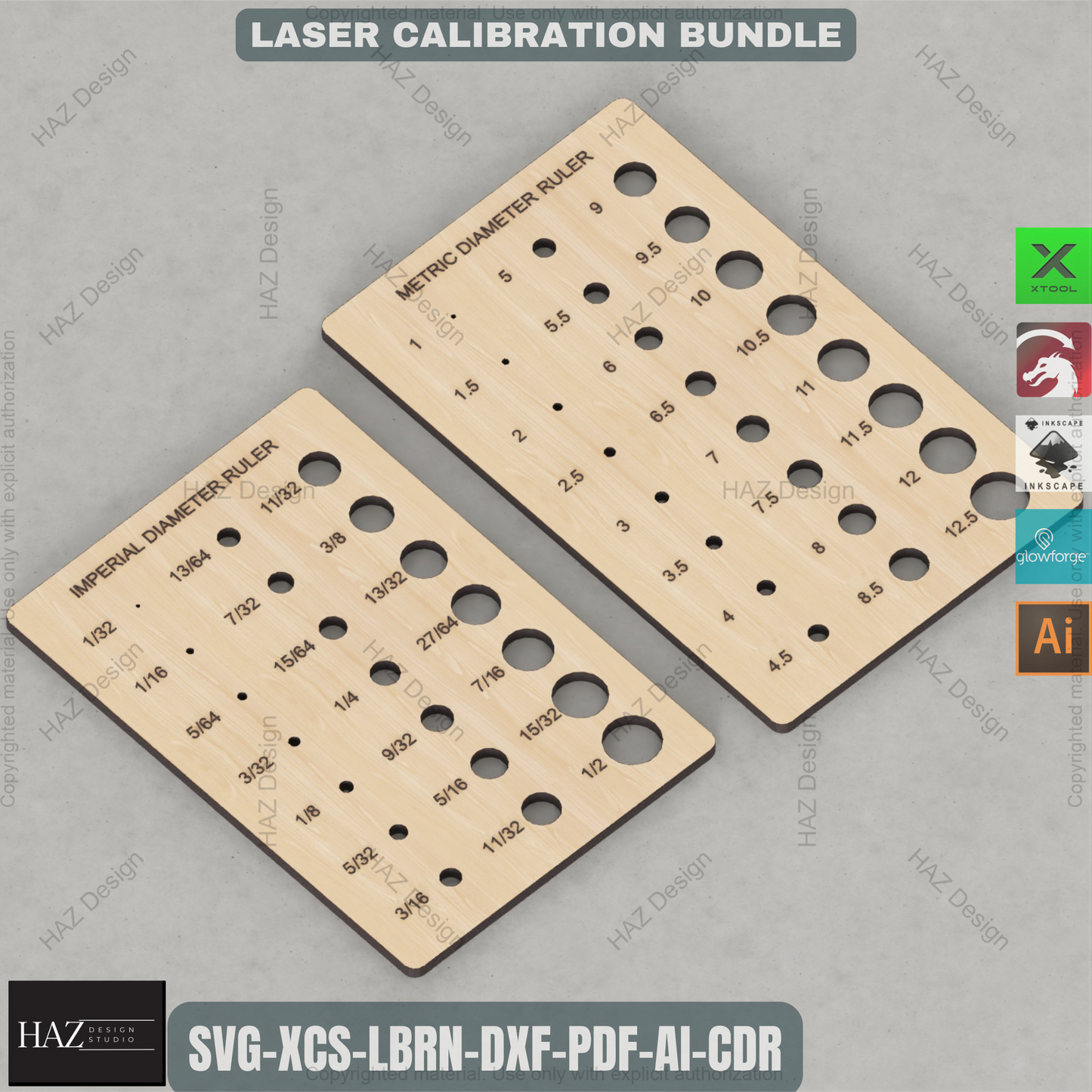 Ultimate Laser Calibration Bundle: Precision Test Tools for Cut & Engrave,Laser Calibration Toolkit: Kerf, Focus, Thickness & Ruler Test Files 445