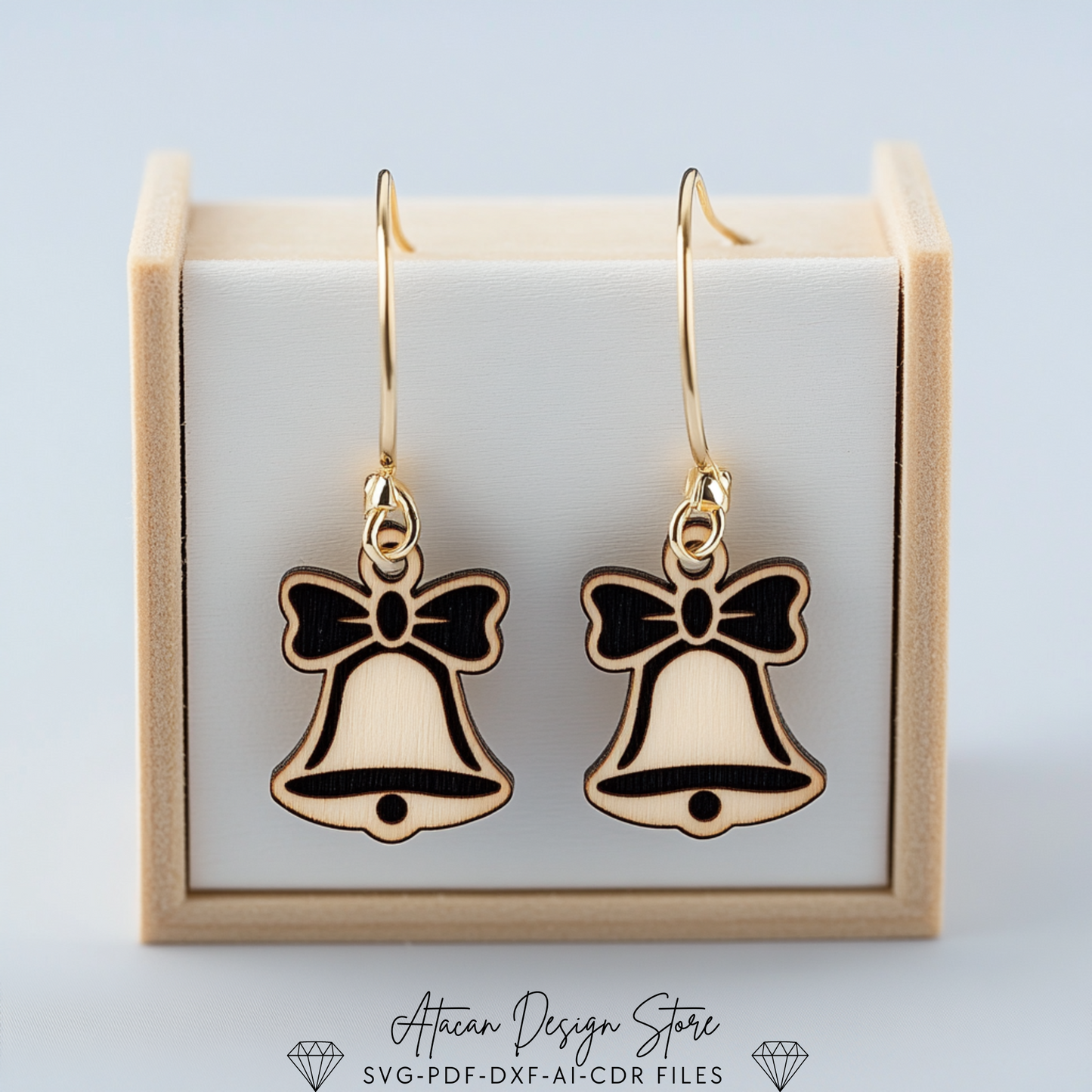 Christmas Earring Design Bundle | Laser Cut Templates for Snowflakes, Gifts & Santa Earrings 711