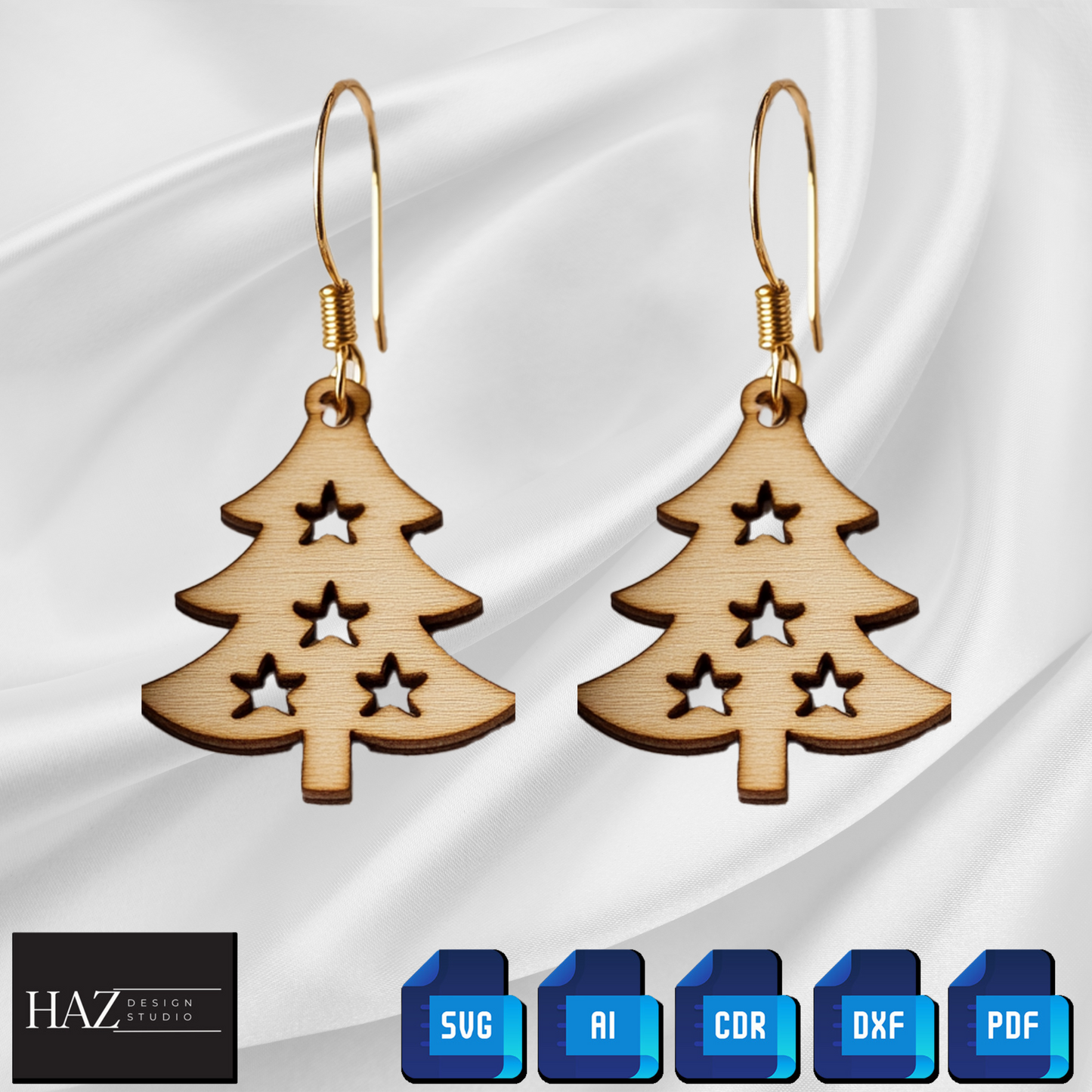 Unique Earring Template Set for Laser Cutting Machines and Jewelry Crafting 338
