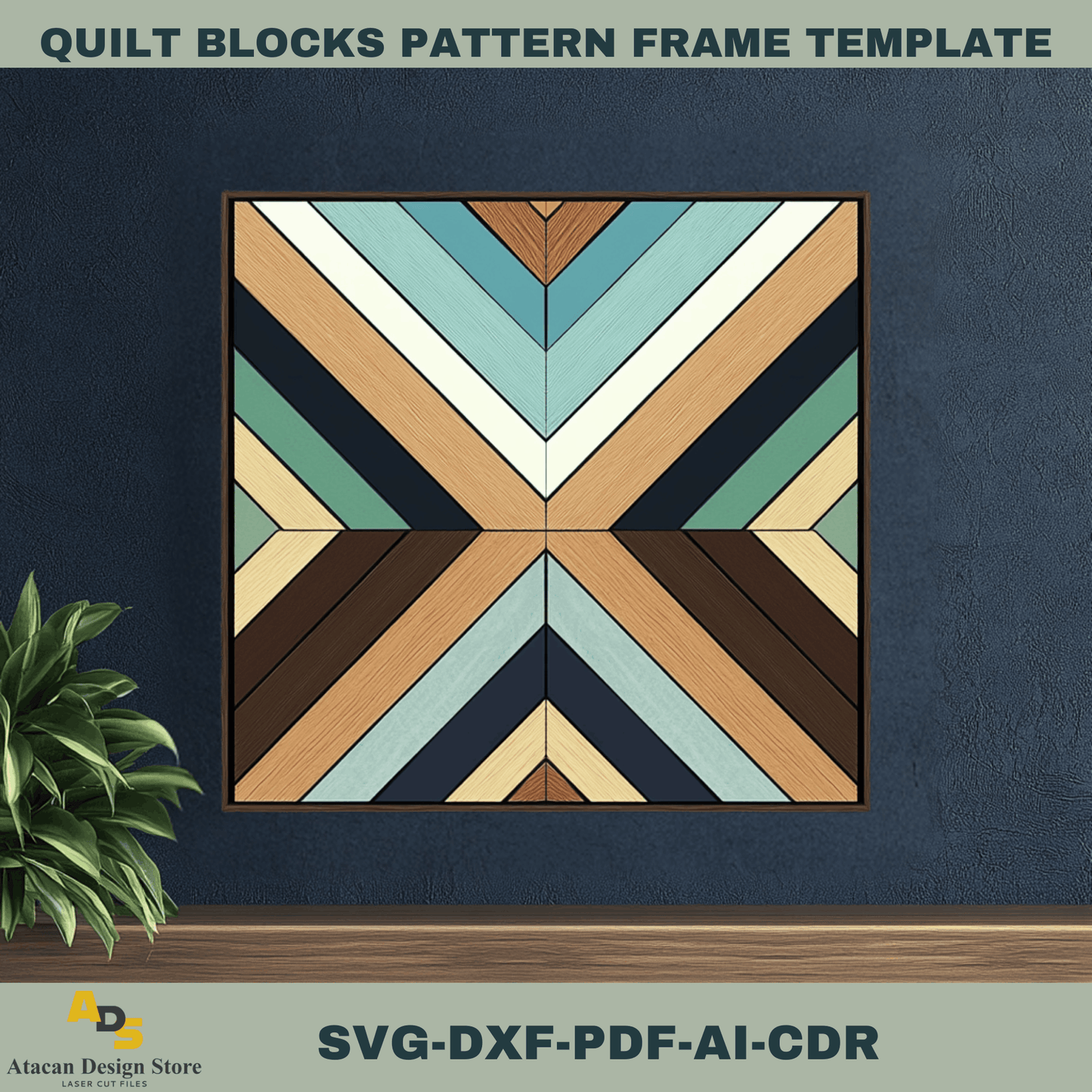 Quilt Block Design Bundle - Perfect for Laser Cutters, DIY Wall Art & Home Decor 756