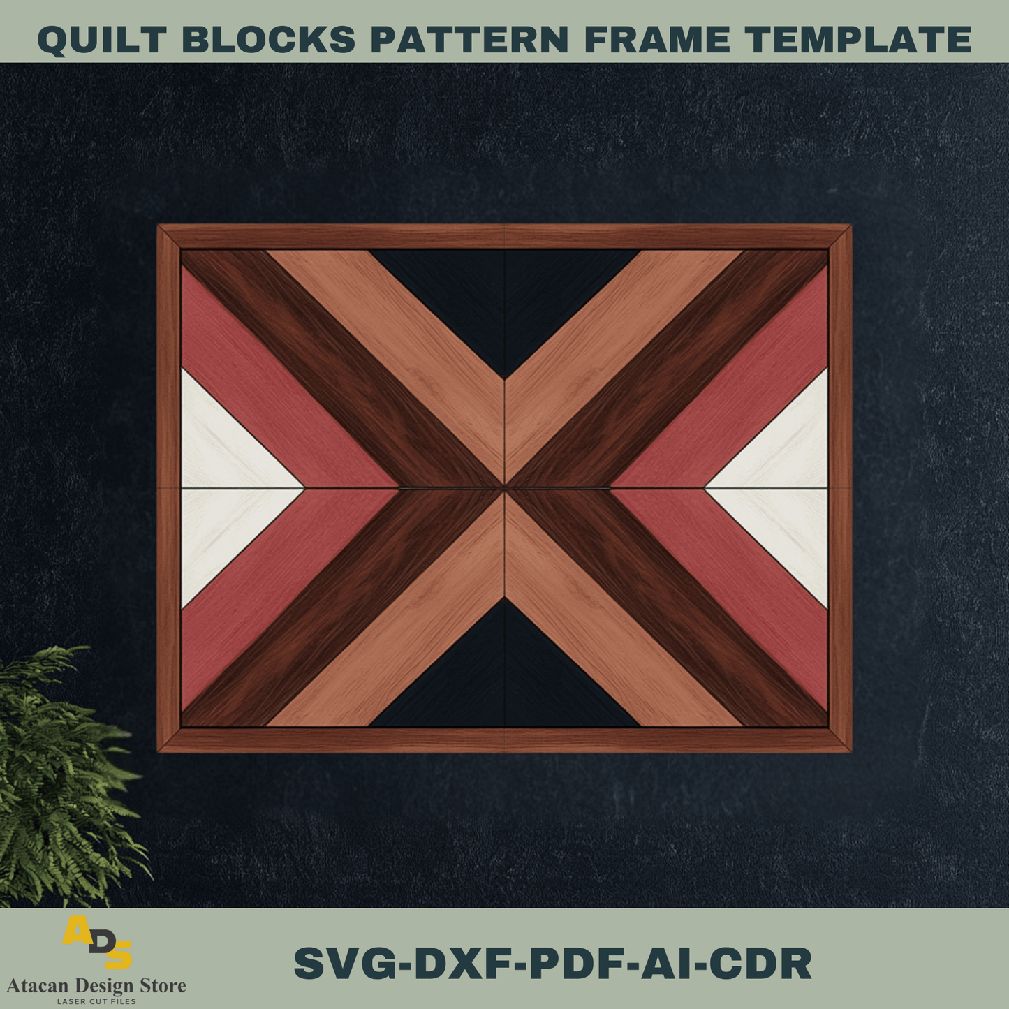 Quilt Block Design Bundle - Perfect for Laser Cutters, DIY Wall Art & Home Decor 756