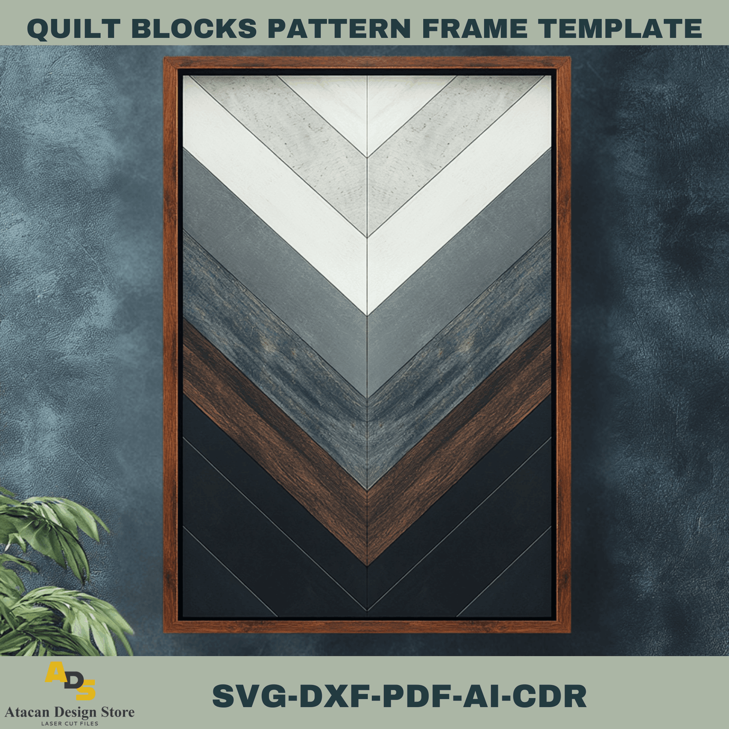Versatile Quilt Block Templates Bundle - Ideal for Laser Cutting & Creating Elegant Wall Art 757