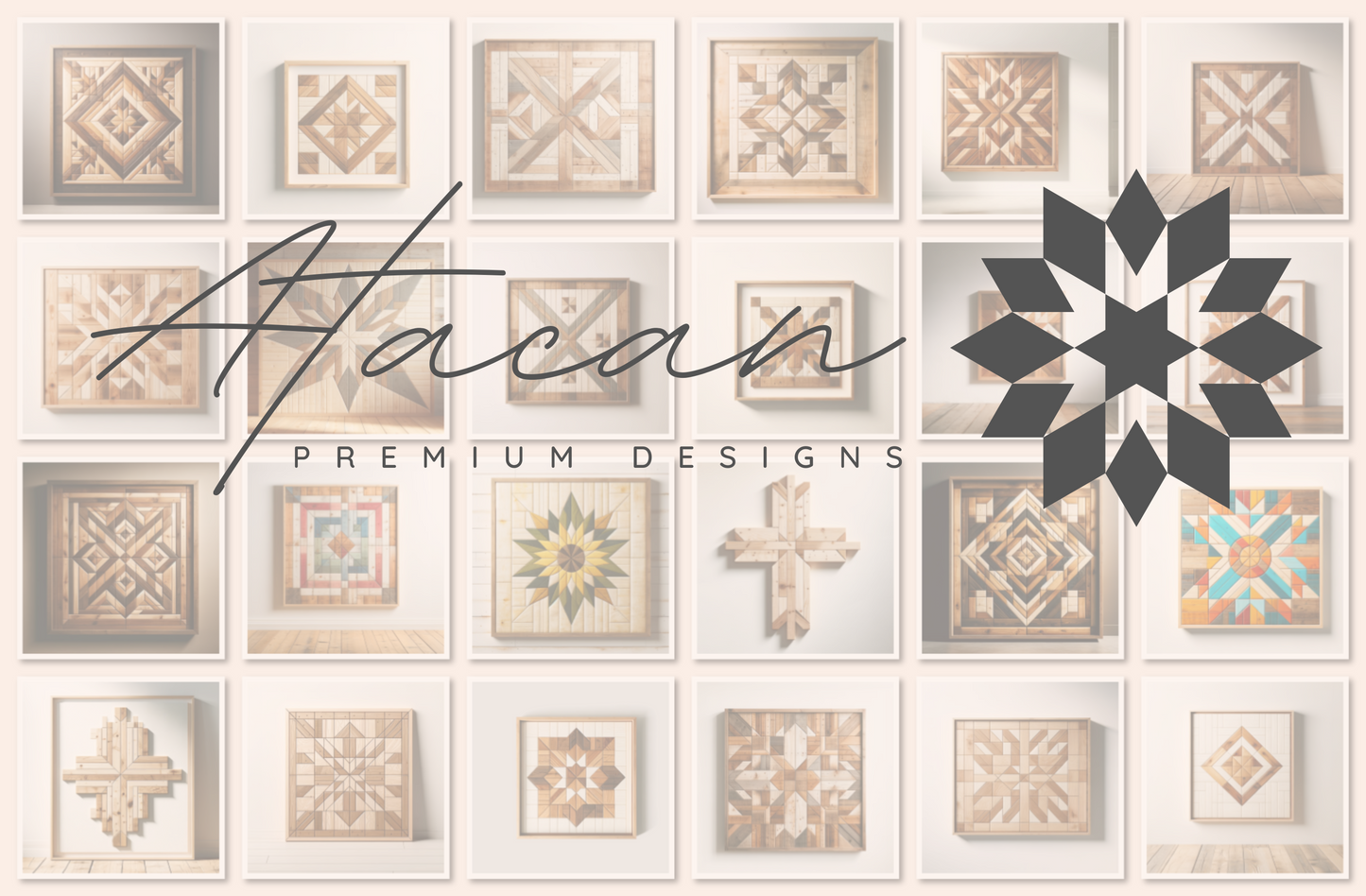 Sacred Cross Barn Quilt SVG Design - Spiritual Laser Cut Pattern for Home Decor 224