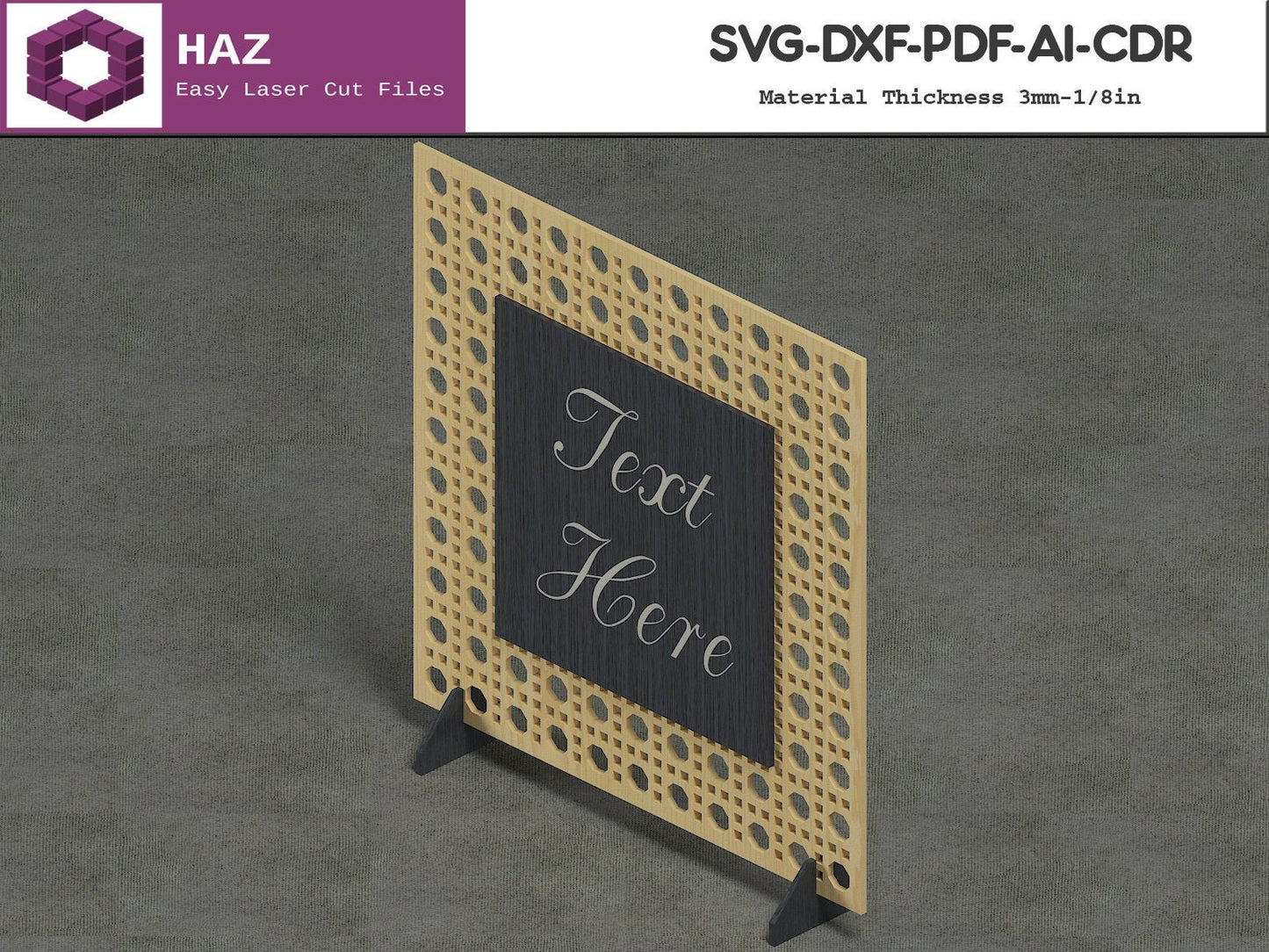 016 Rattan Decor / Boho Design / Basket Weaving Score / Farmhouse Vector SVG DXF CDR Ai files 016
