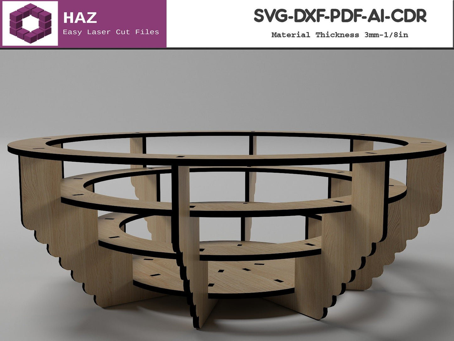 044 Fruit Bowl / Kitchen Dish Decor / Fruit Basket Design SVG DXF CDR Ai 044