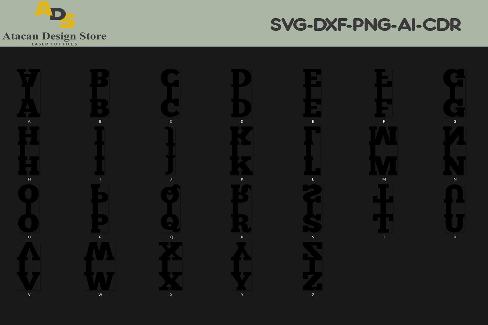 Alphabet Key Fob Svg, All Letter Bag Tag Fob Template, Faux Leather Keychain, Key Ring cut file, Alphabet Keychain template SVG DXF Ai 311