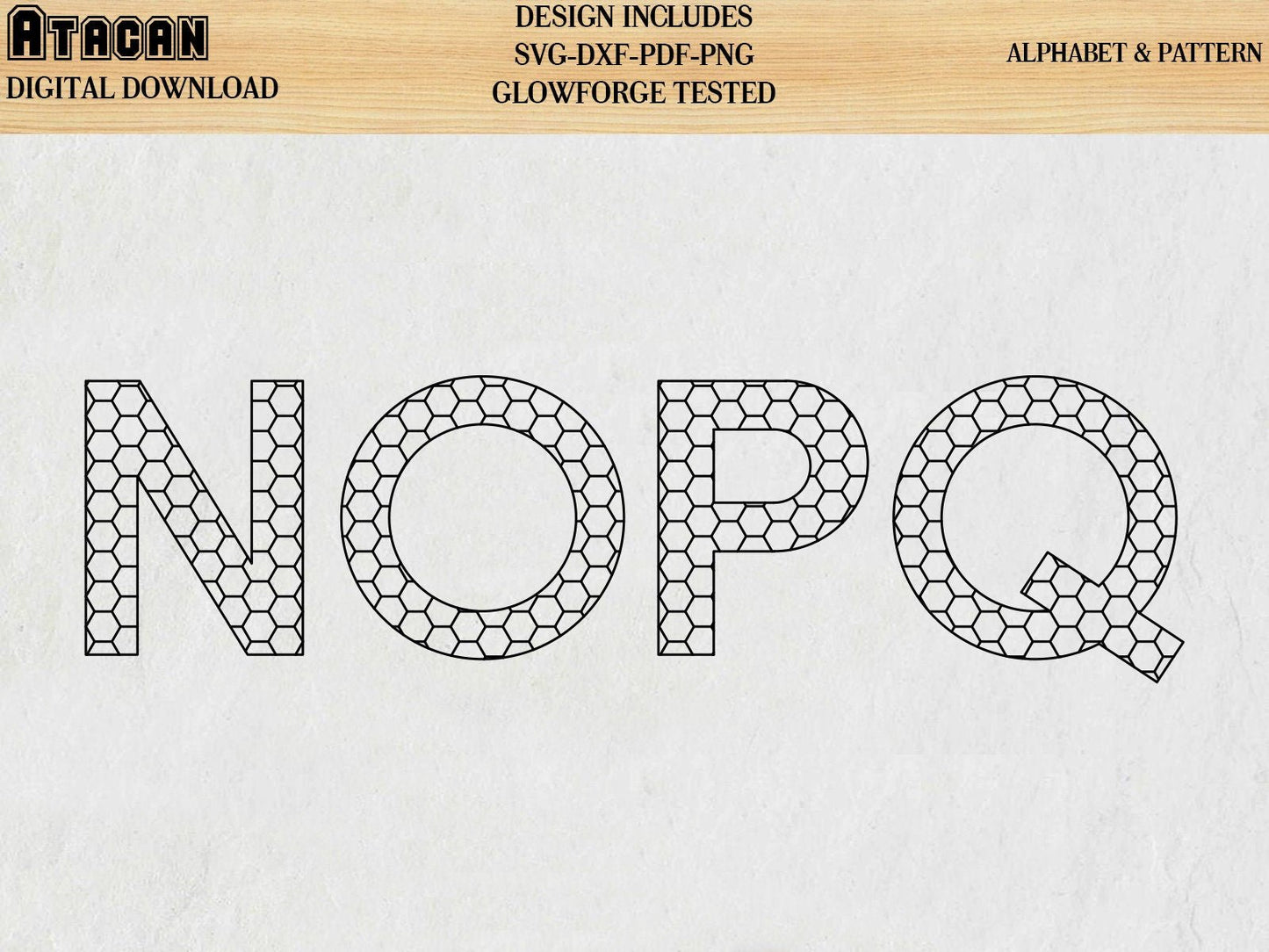 Alphabet Regular Font Wooden Letters / SVG Laser Cut files 093