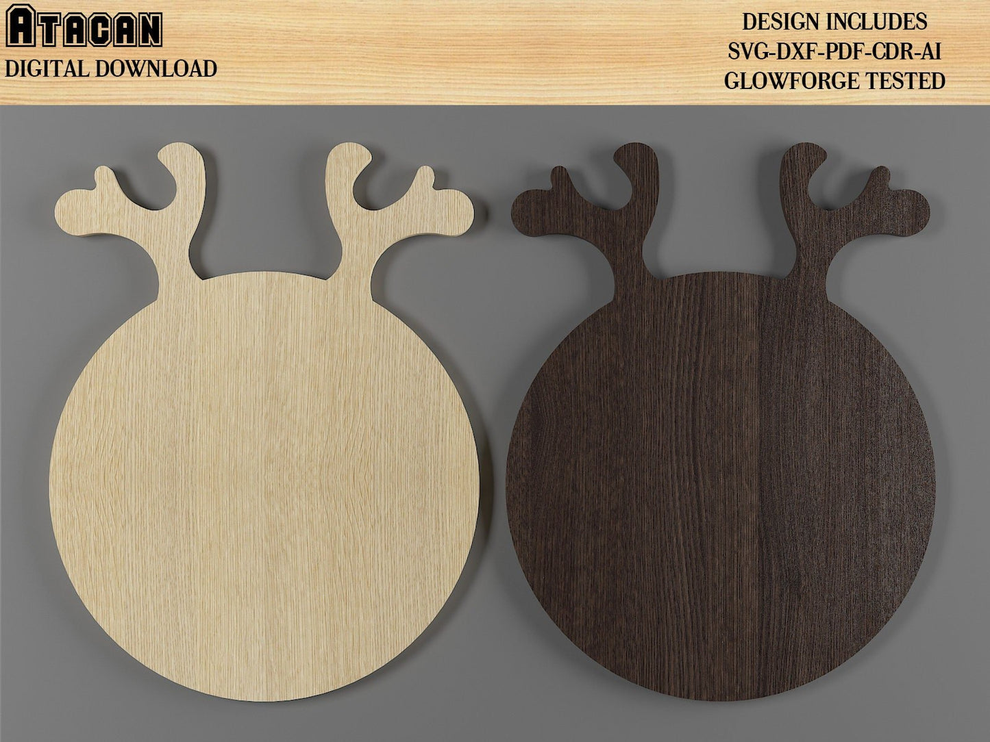 Antler Cutting Board / Deer Snack Tray / Chopping Boards for Breakfast Cheese Bread 484