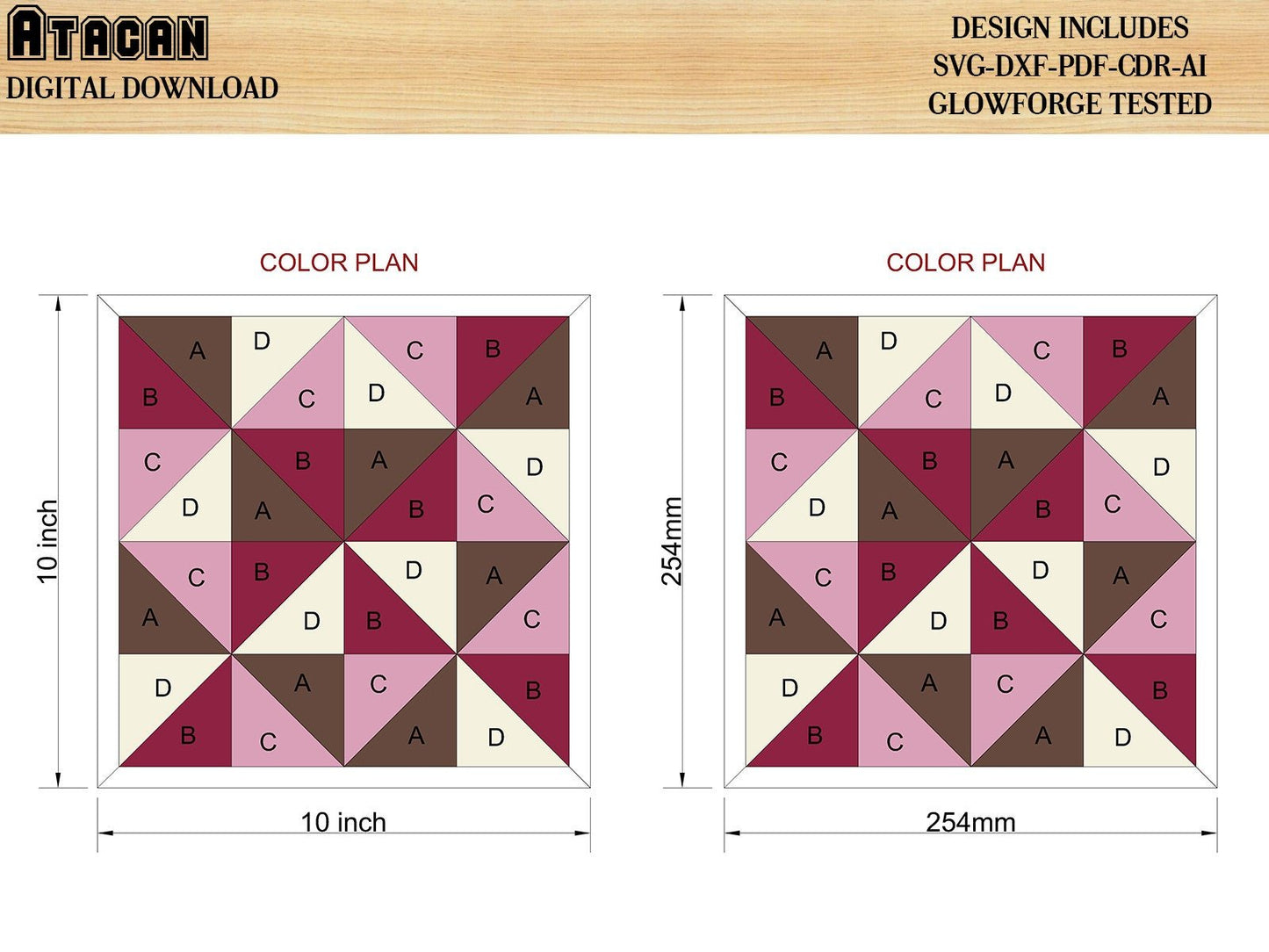 Barn Quilt designs / Farmhouse Decors / Arrow Quilt Patterns / Quilt Laser cut Files / Complete Set