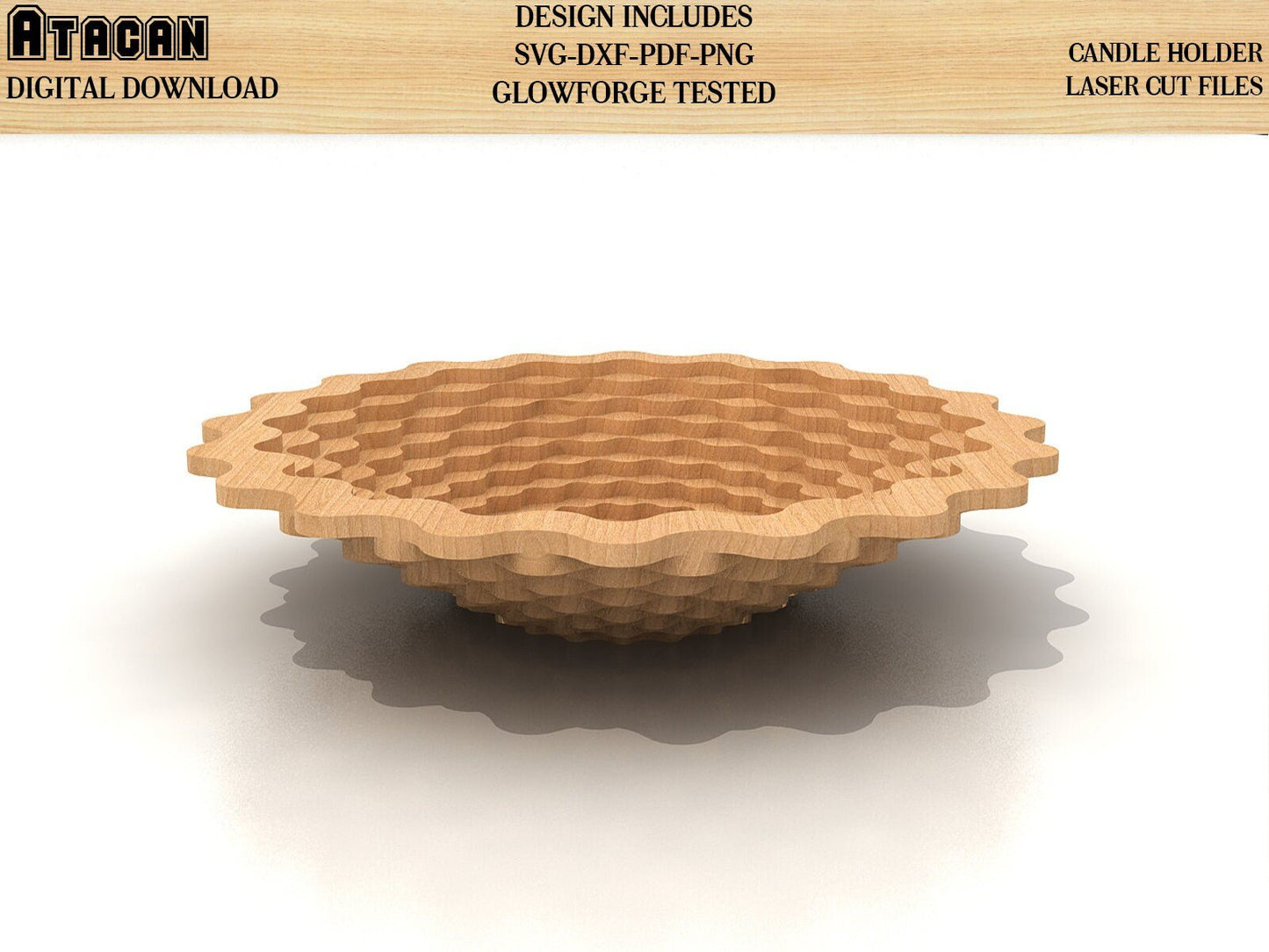 Bowl plate SVG files / Scroll Saw / Basket Pattern / Dish for fruit 101